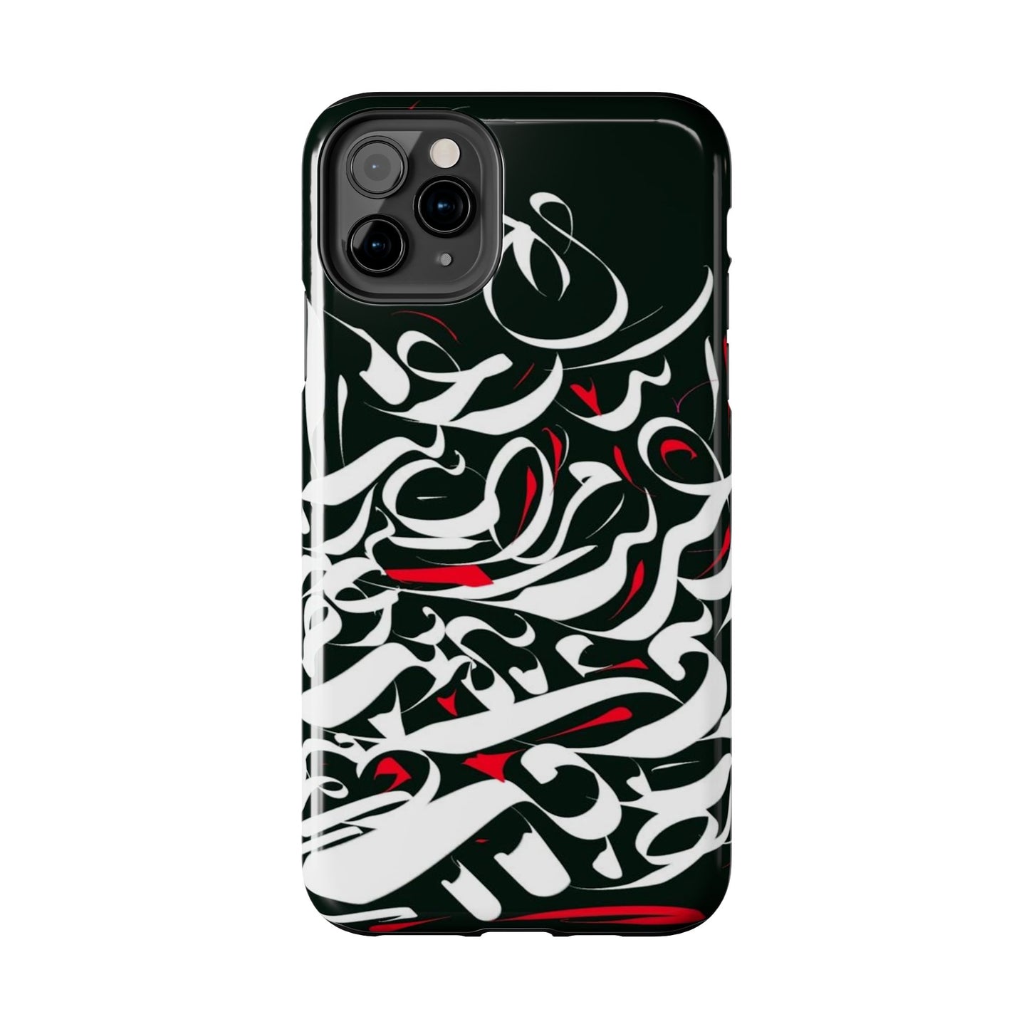 Phone Case Calligraphy Red Black White Tough Phone Case