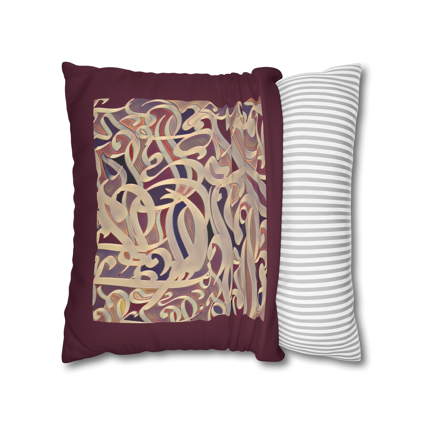 Copy of Square Pillowcase - Persian Calligraphy, Modern Handwriting Design