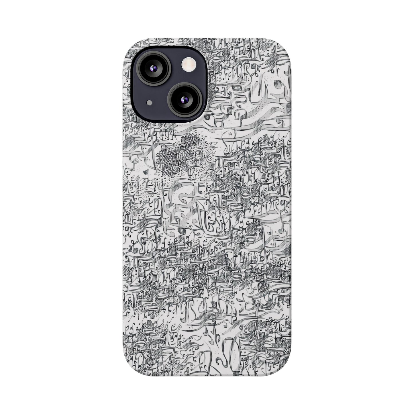 .ه,- ' Modern Art Slim Phone Case -LOVE I- I -.