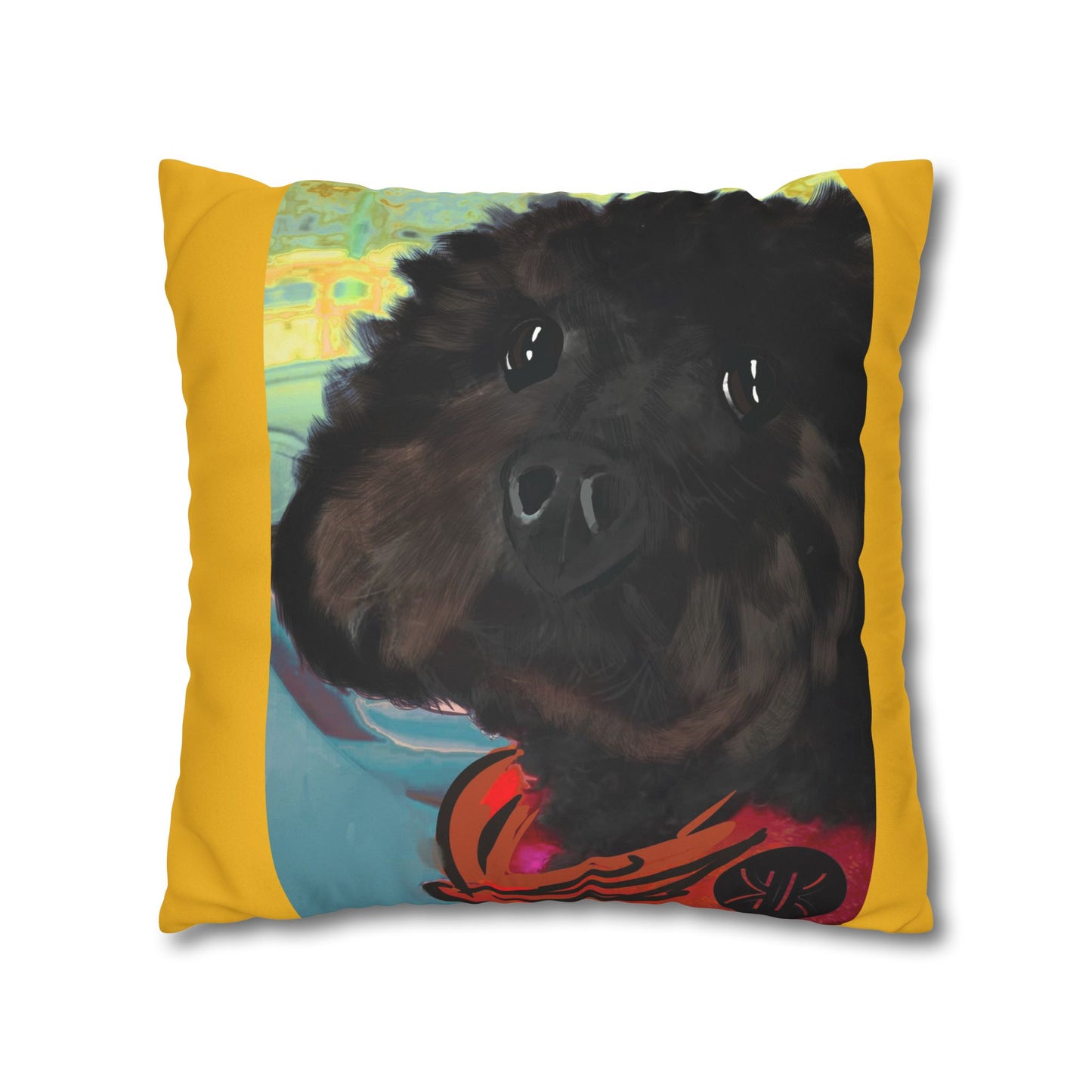 COAL Pillowcase - Modern Art Portrait Watercolour Design