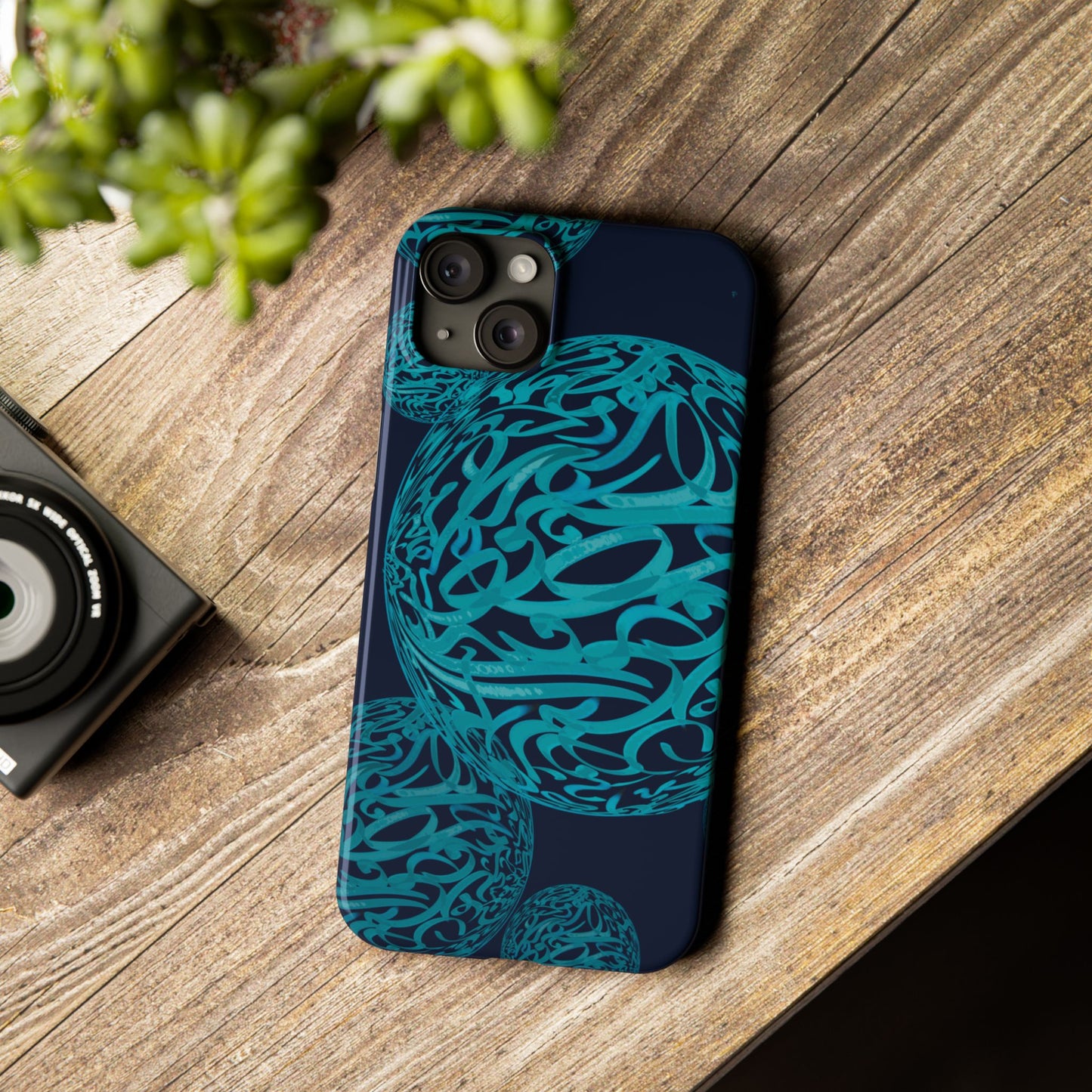 ' Modern Art Slim Phone Case -LOVE