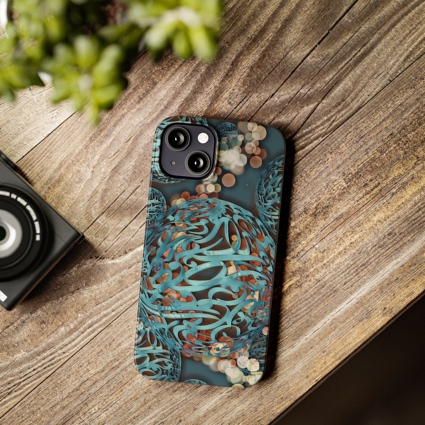 ' Modern Art Slim Phone Case -LOVE