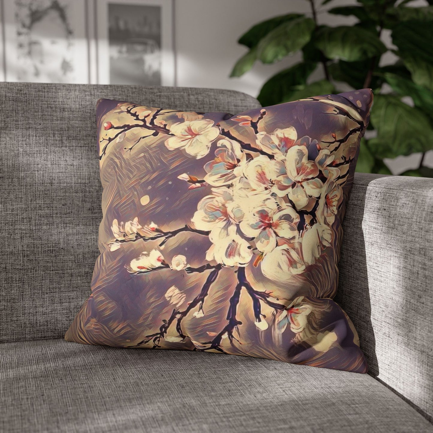 Spring Pillowcase - Modern Art Portrait Watercolour Design