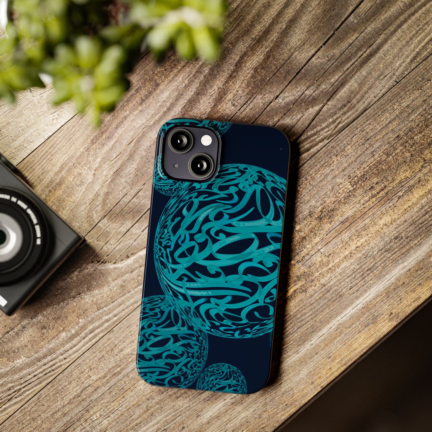 ' Modern Art Slim Phone Case -LOVE