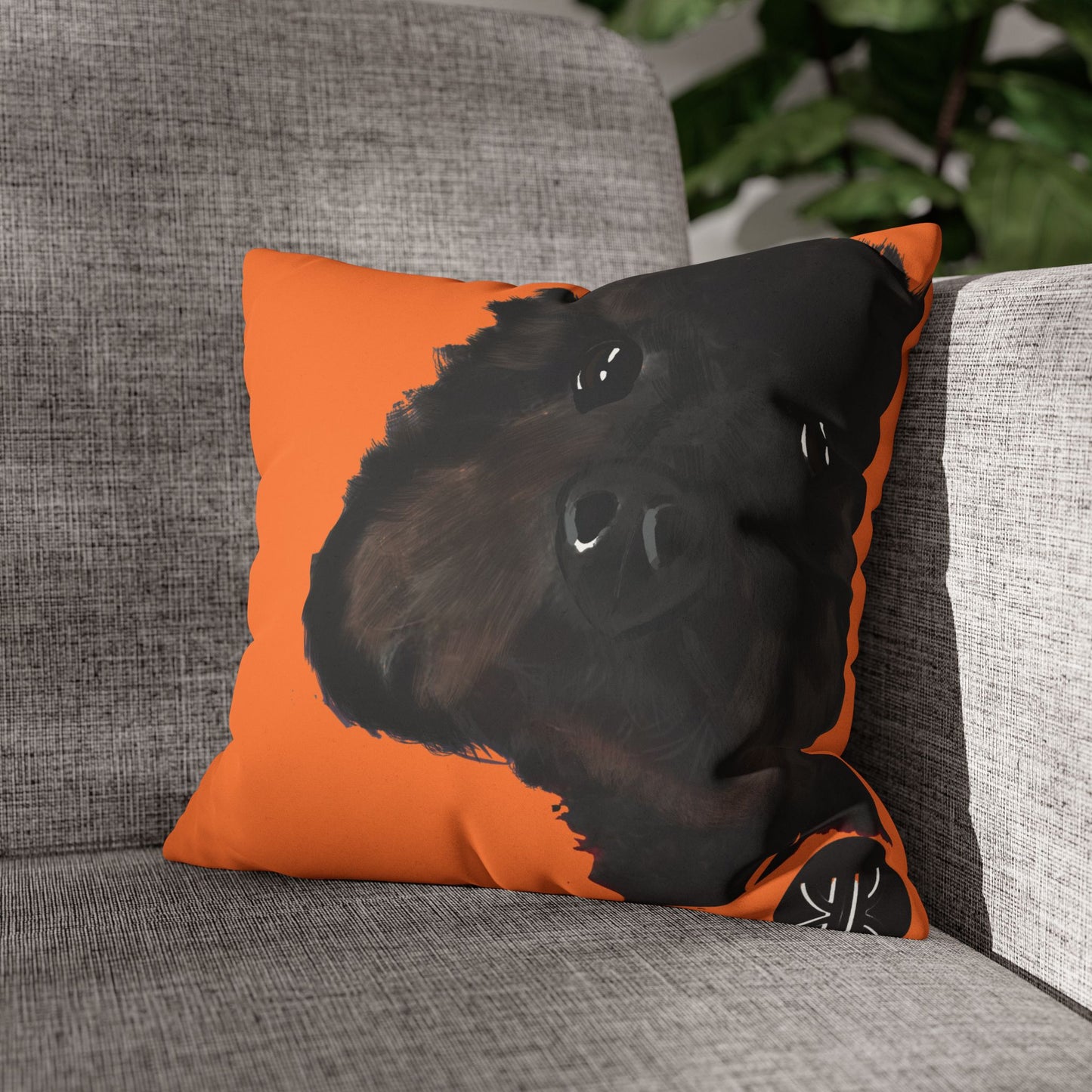 COAL Pillowcase - Modern Art Portrait Watercolour Design