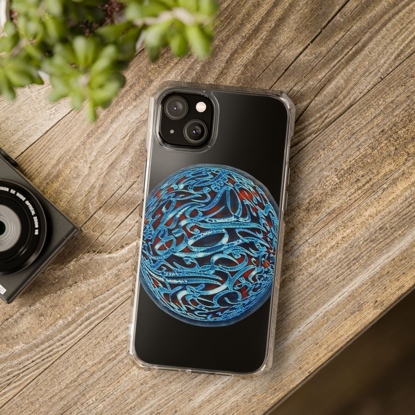 Copy of Phone Case - Pink Ribbon Persian Calligraphy Design - Magnetic Case
