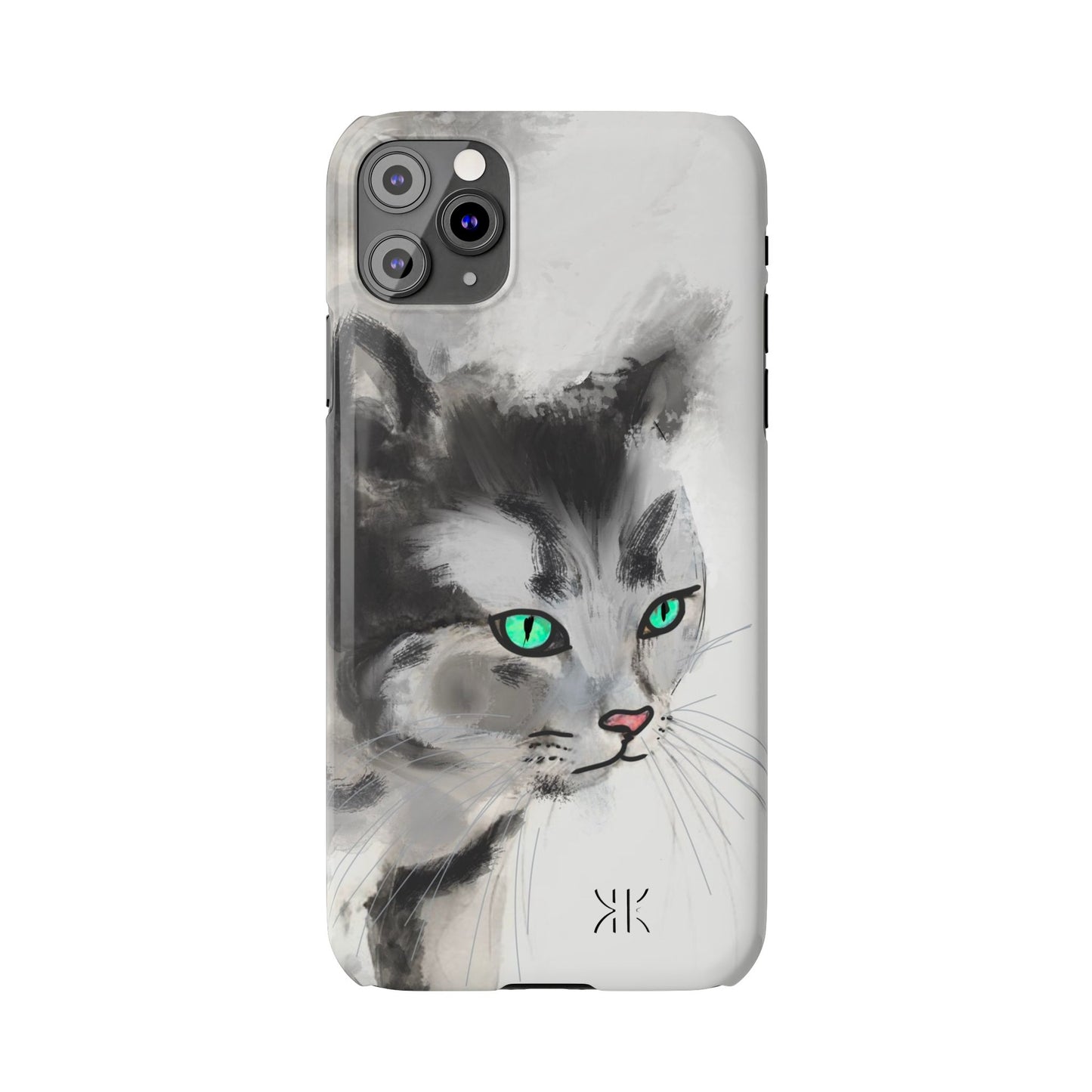 Modern Art Ink water painting Slim Phone Case