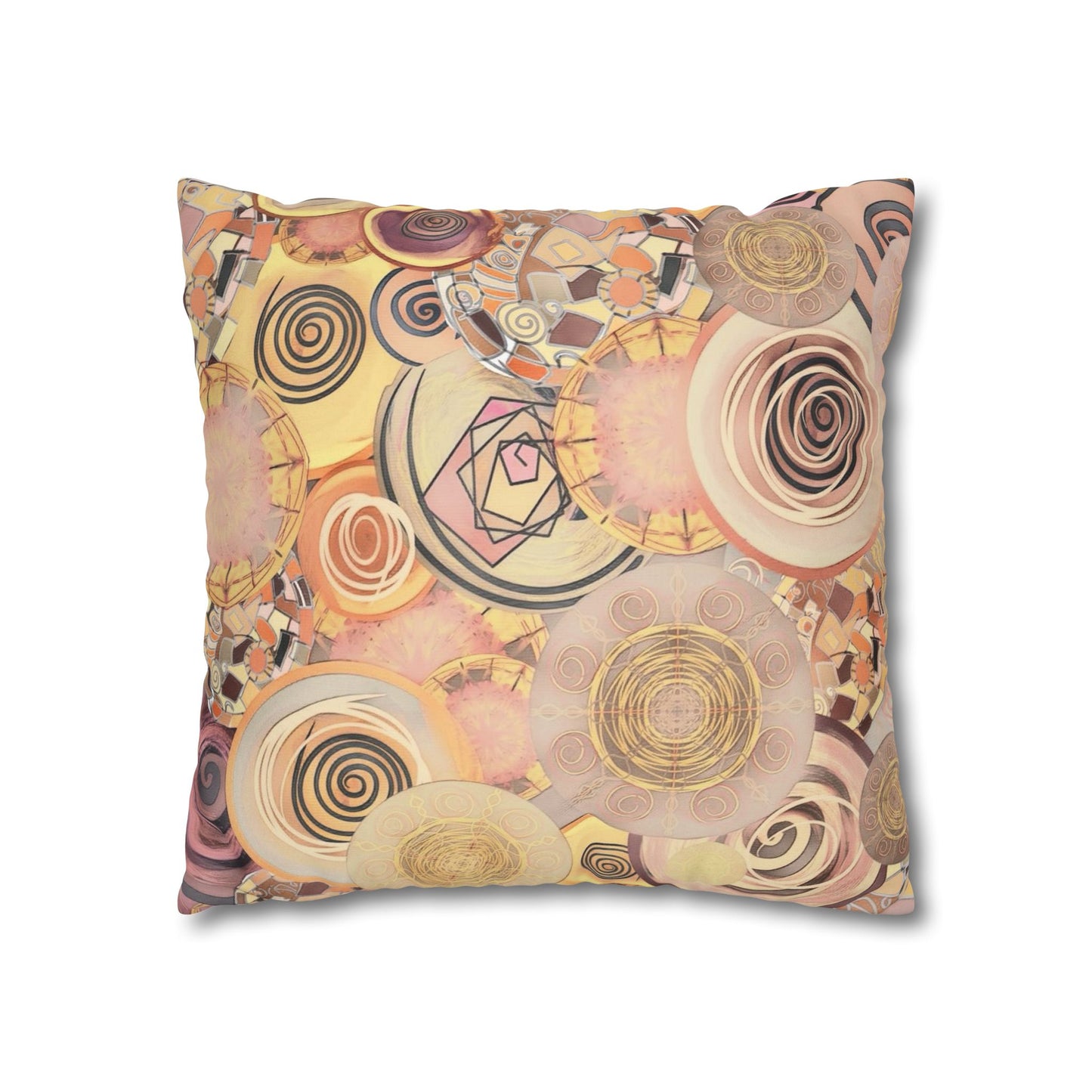 Modern art inspired beauty Faux Suede Square Pillow Cover