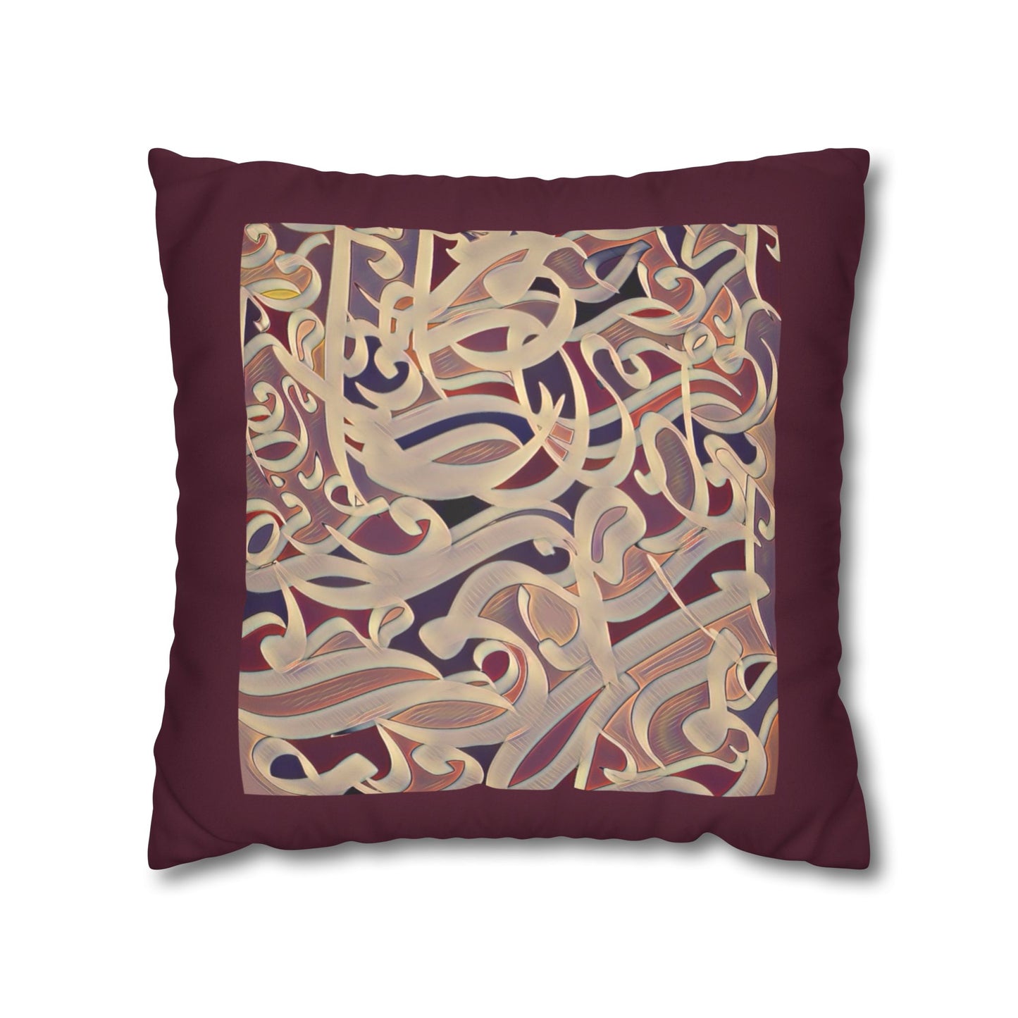 Copy of Square Pillowcase - Persian Calligraphy, Modern Handwriting Design