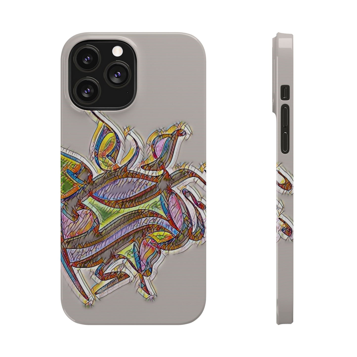 ' Modern Art Slim Phone Case -LOVE