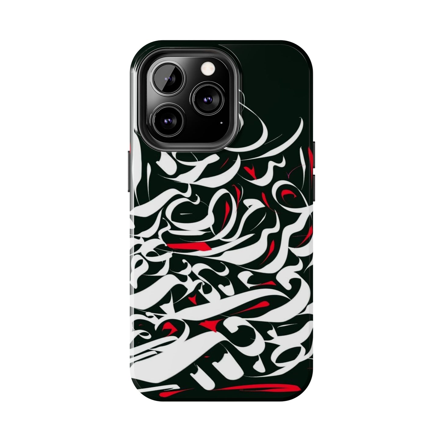 Phone Case Calligraphy Red Black White Tough Phone Case