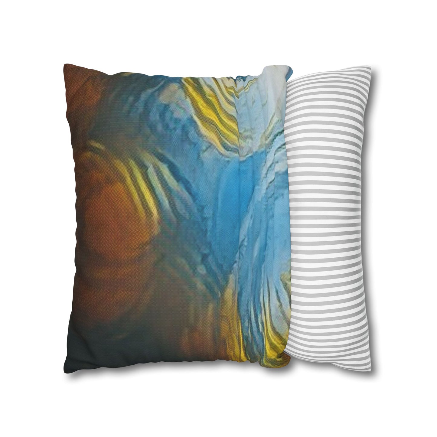Square Pillowcase - Modern Art Portrait Watercolour Design