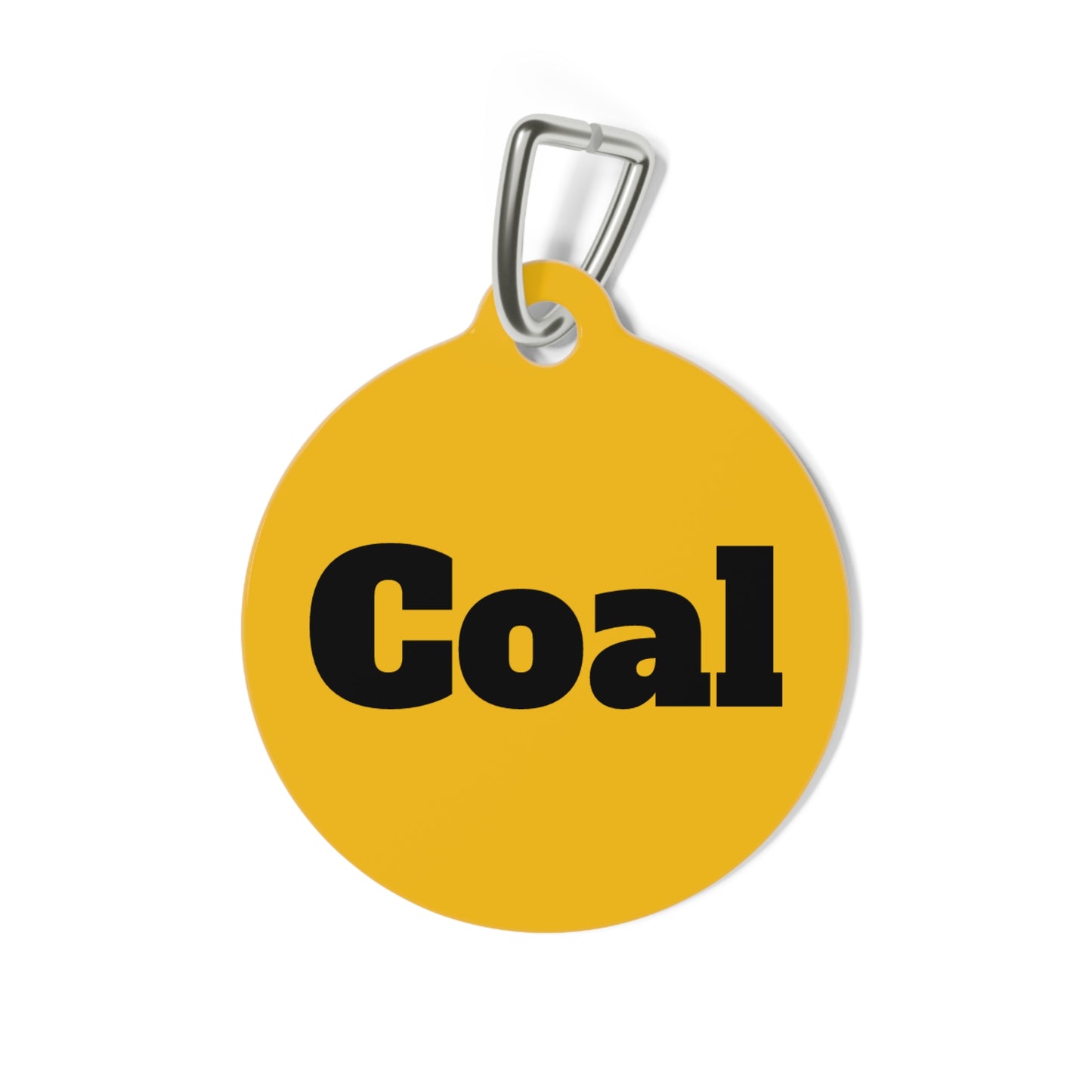 COAL Pet Tag with Bow Tie Design - Perfect for Dogs & Cats
