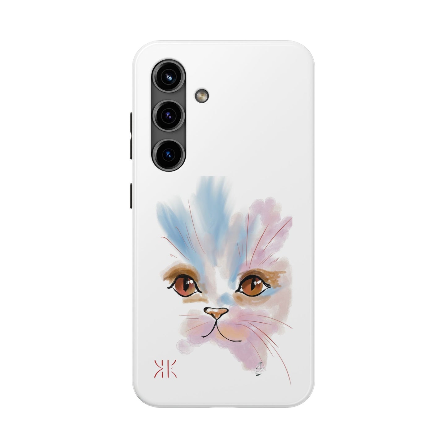 Cat Watercolour Tough Phone Case /