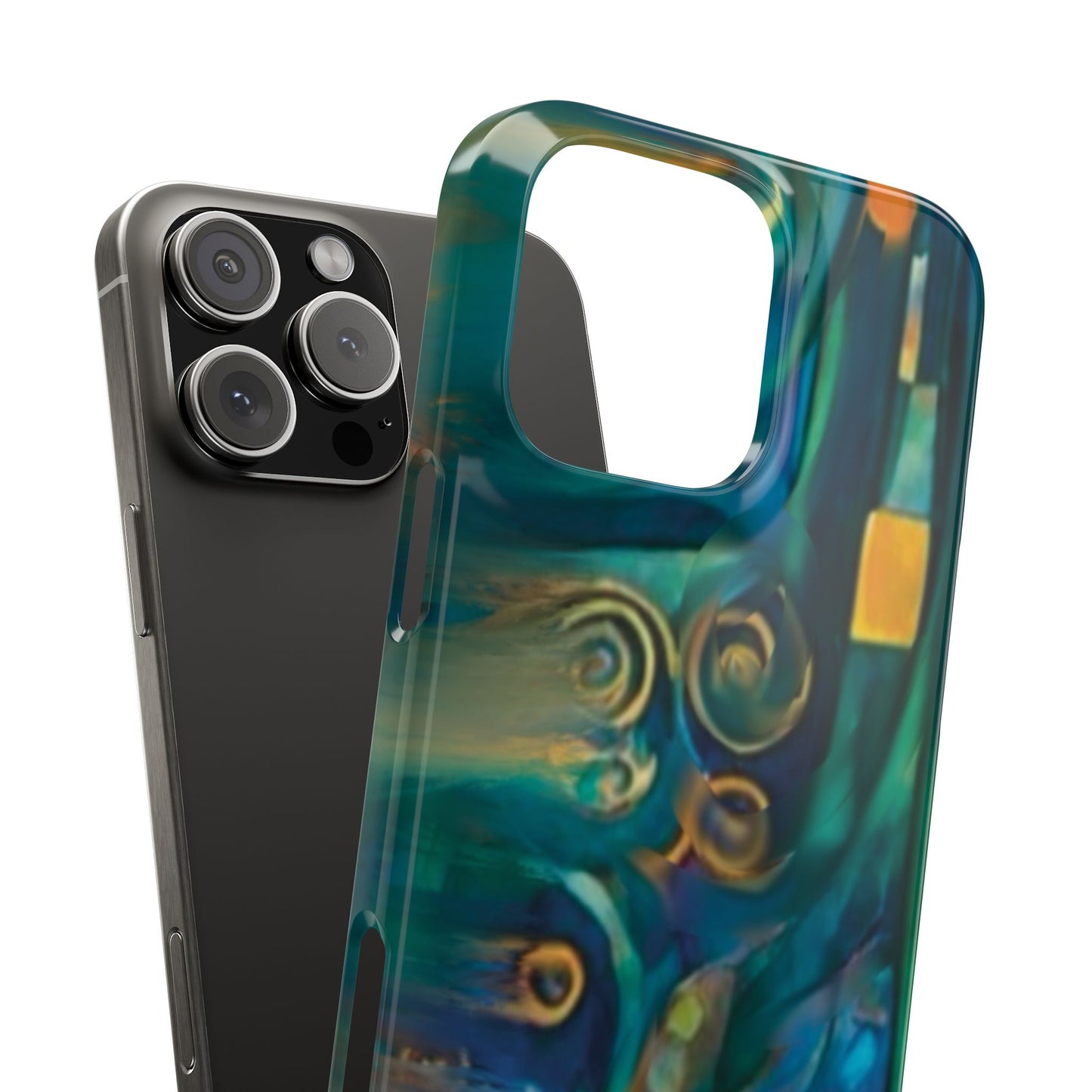 ' Modern Art Slim Phone Case -LOVE I-