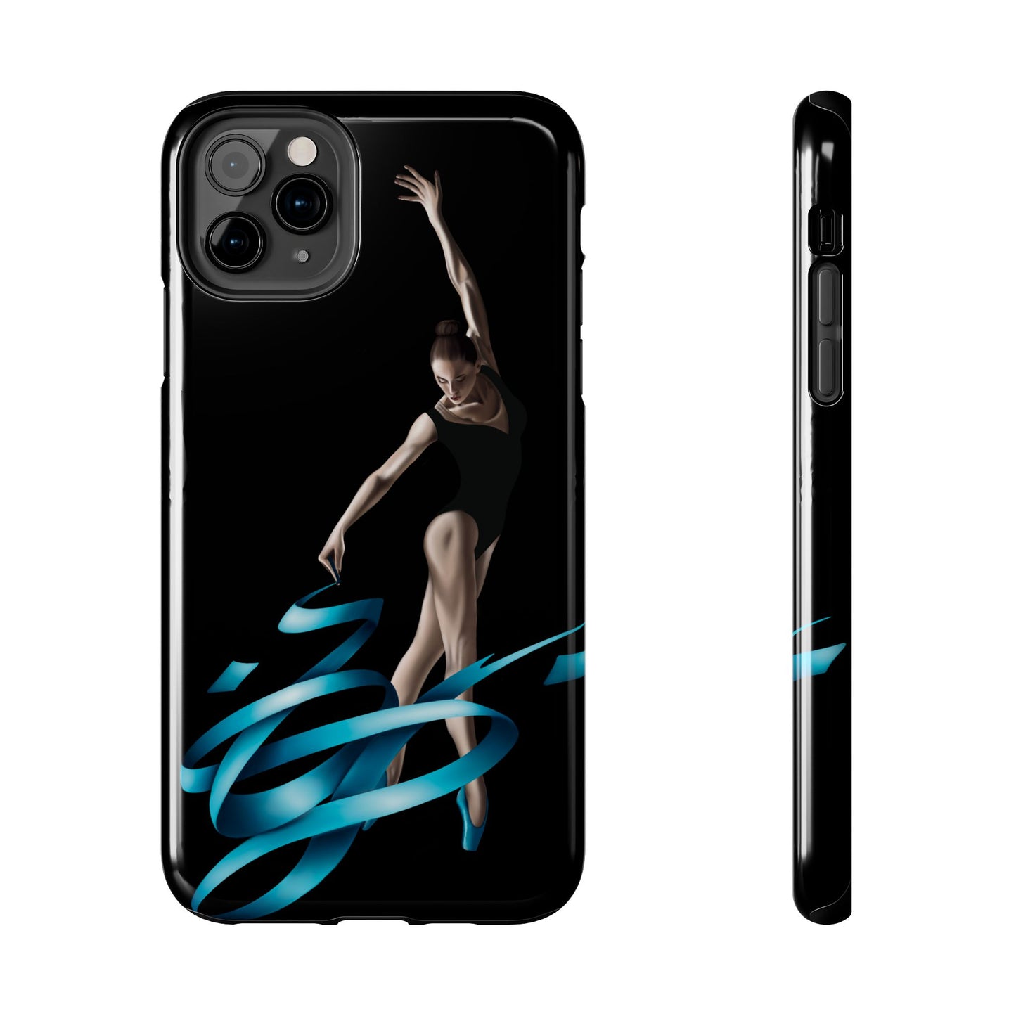 Phone Case - Ballerina with Blue Ribbon Persian Calligraphy Design