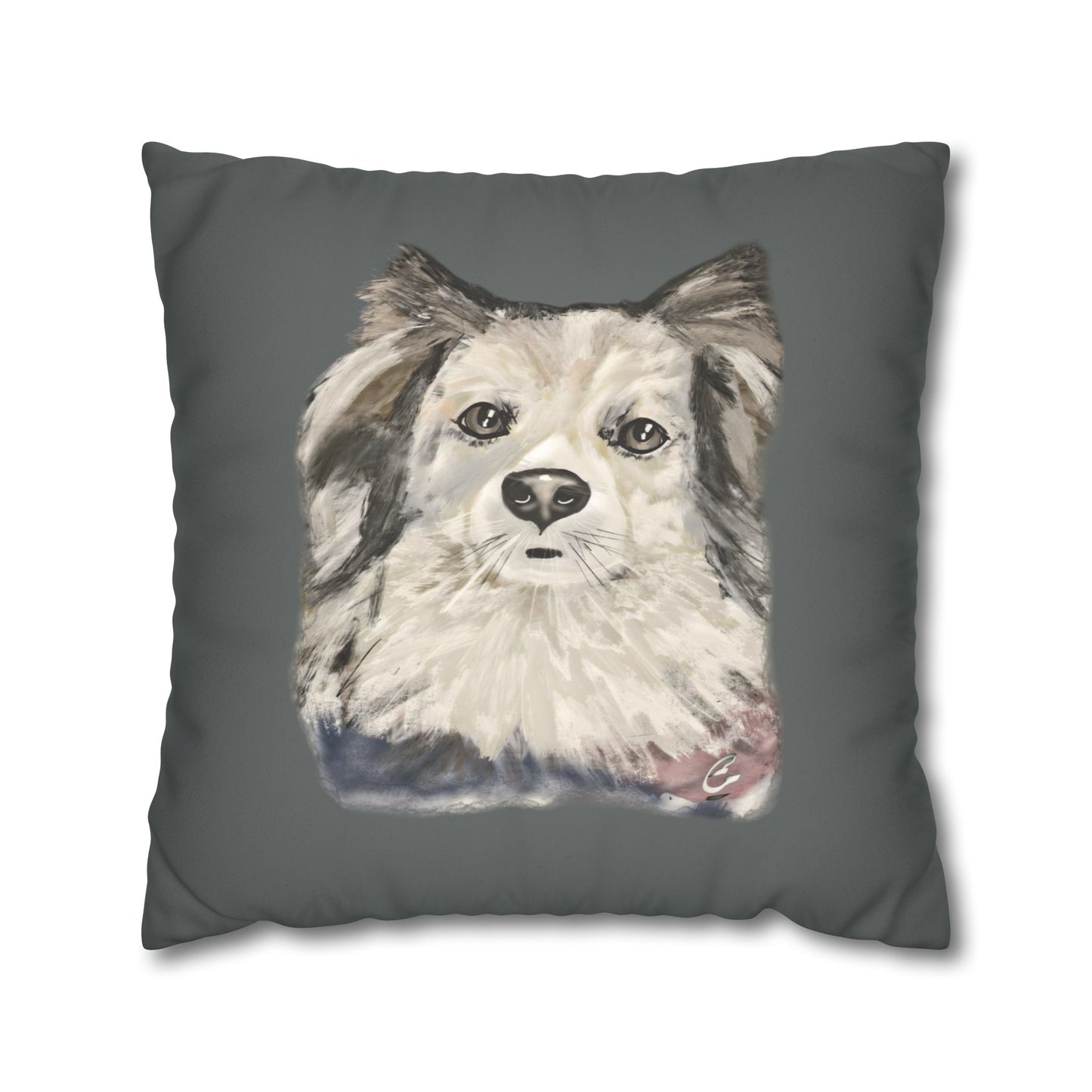 Dog Faux Suede Pillowcase - Pet Home Design