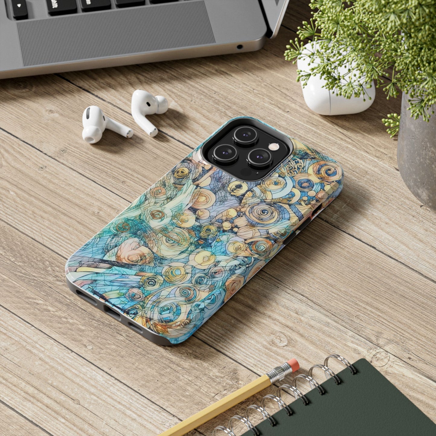 Golden Swirls Phone Case