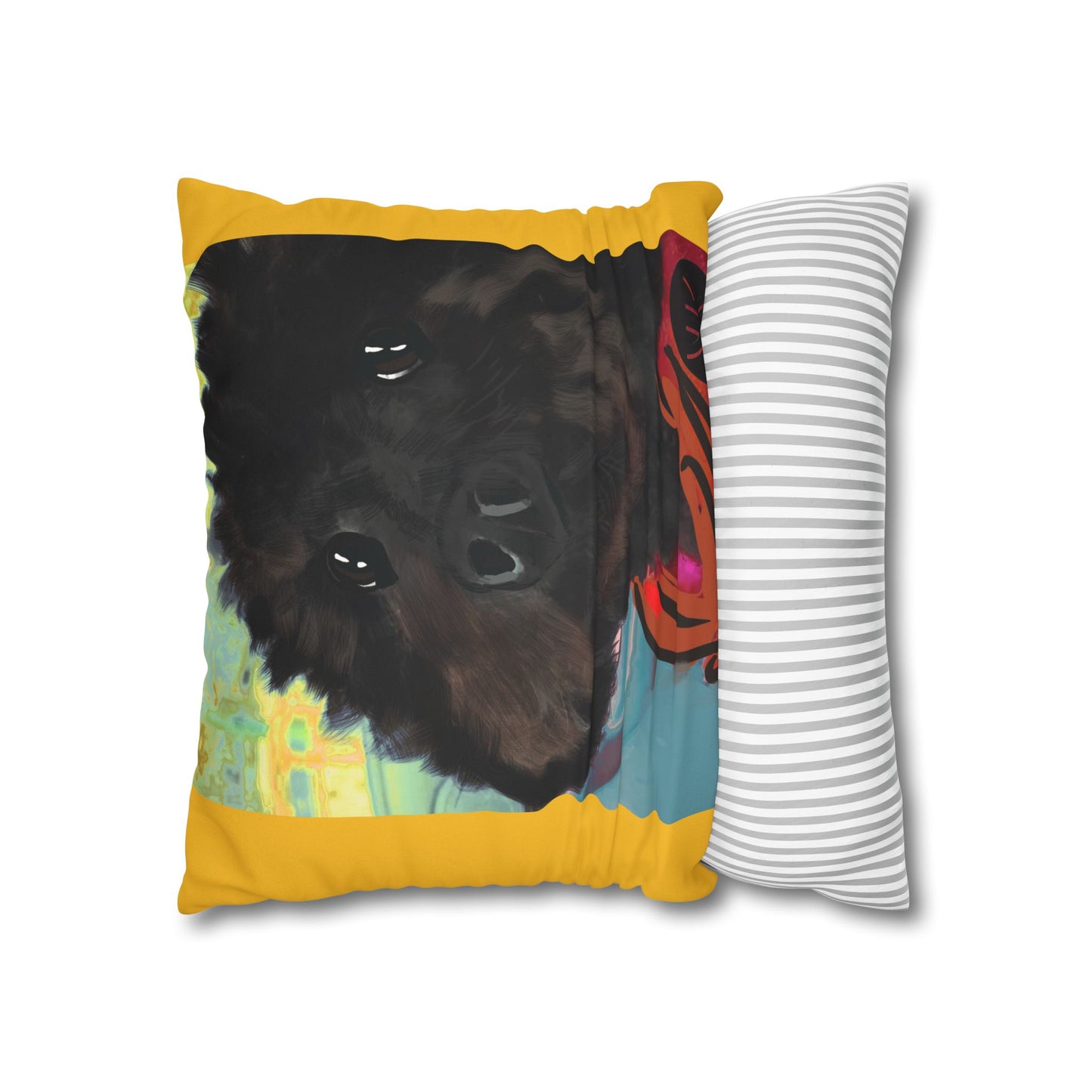 COAL Pillowcase - Modern Art Portrait Watercolour Design