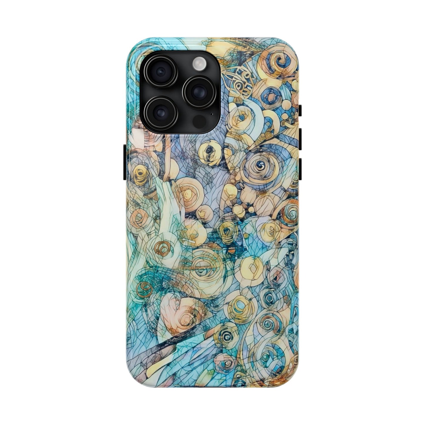 Golden Swirls Phone Case
