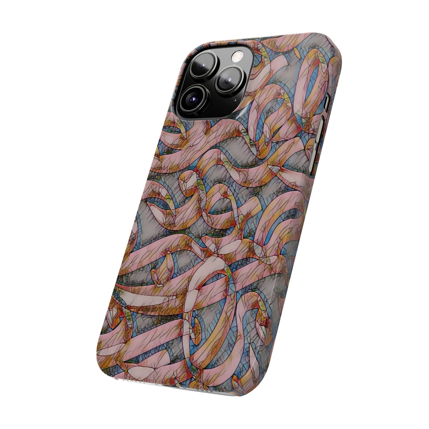 ' Modern Art Slim Phone Case -LOVE I-