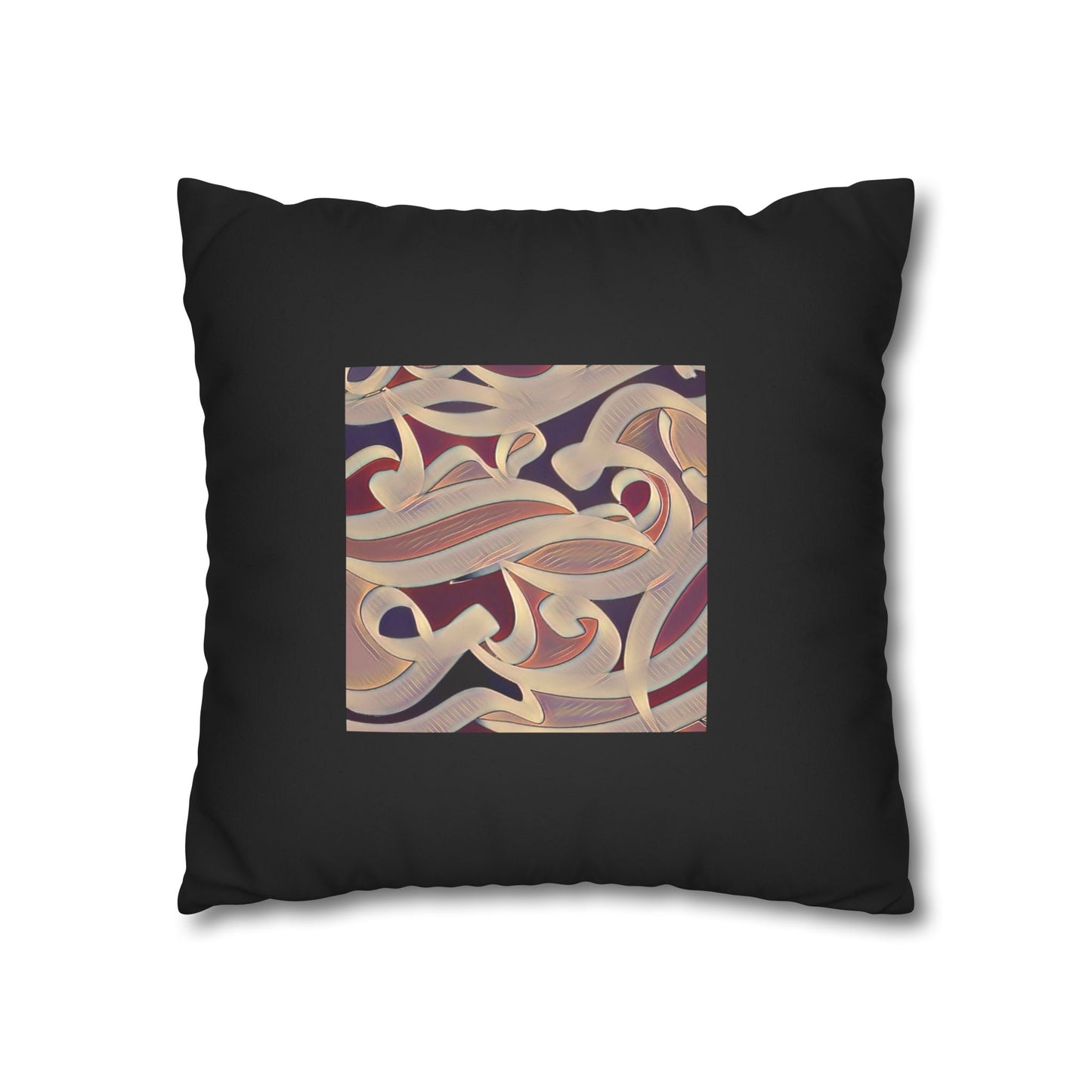 Persian Calligraphy beauty Faux Suede Square Pillow Cover