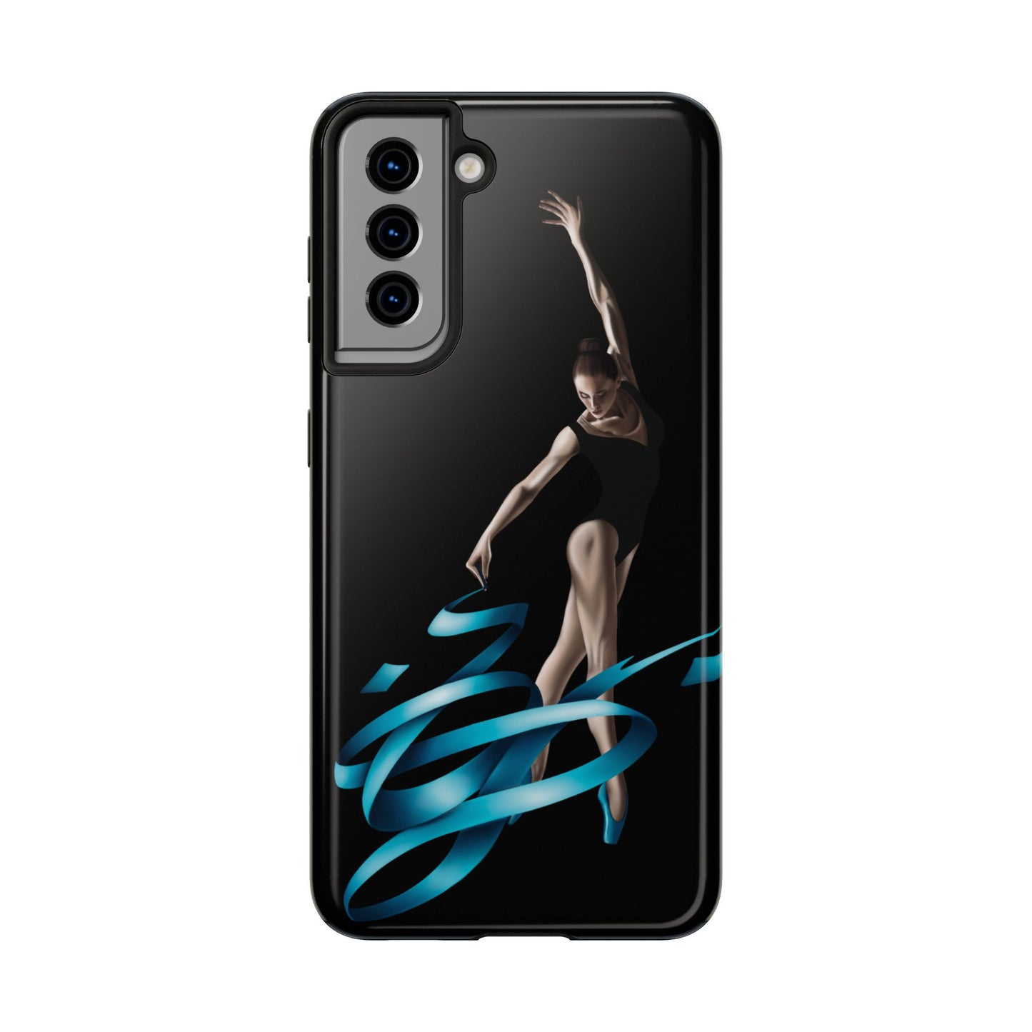 Phone Case - Ballerina with Blue Ribbon Persian Calligraphy Design