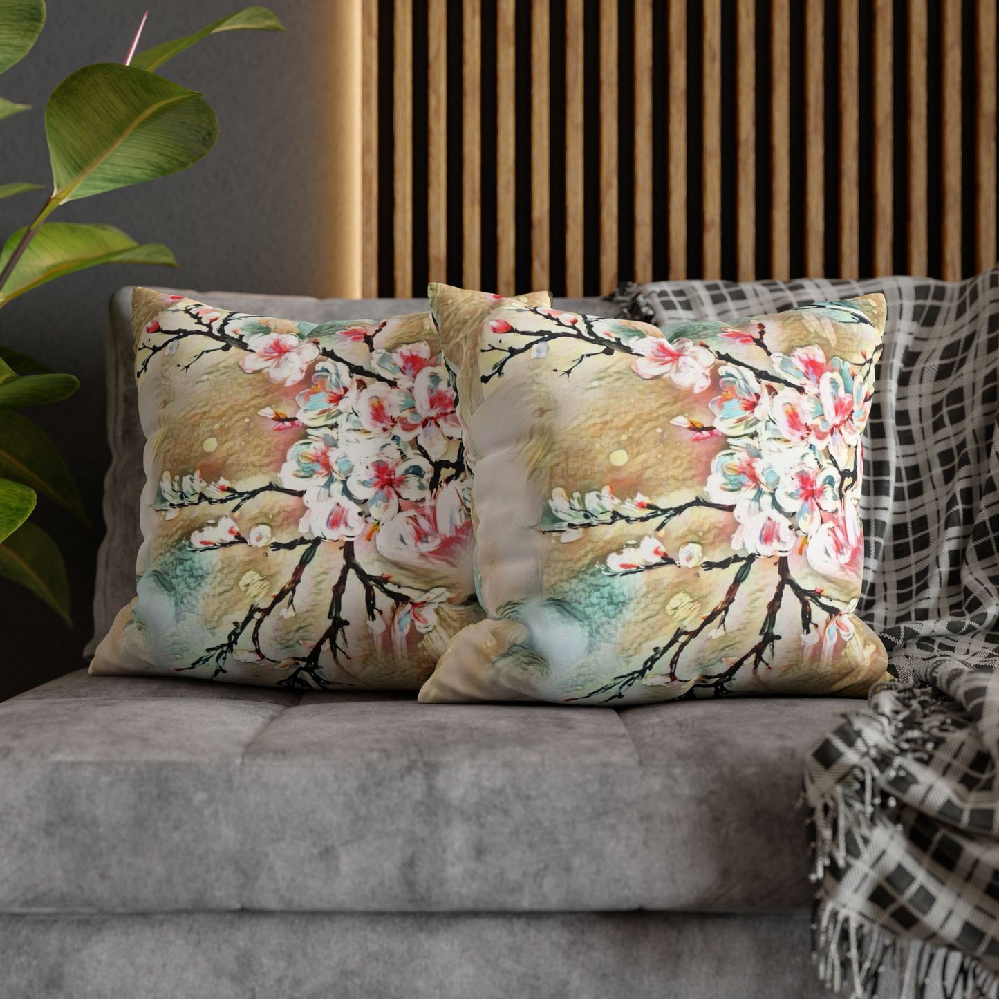 Spring Pillowcase - Modern Art Portrait Watercolour Design