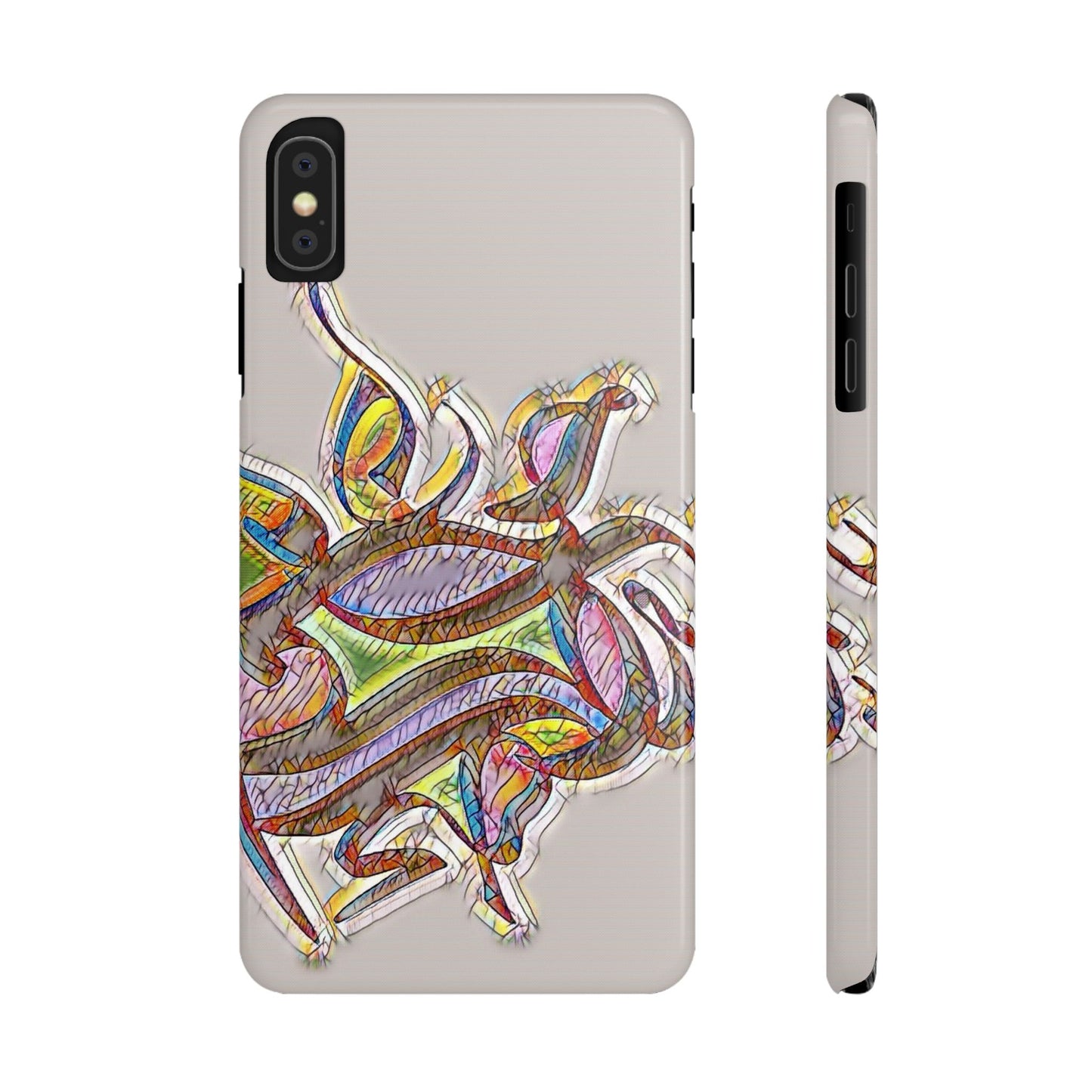 ' Modern Art Slim Phone Case -LOVE