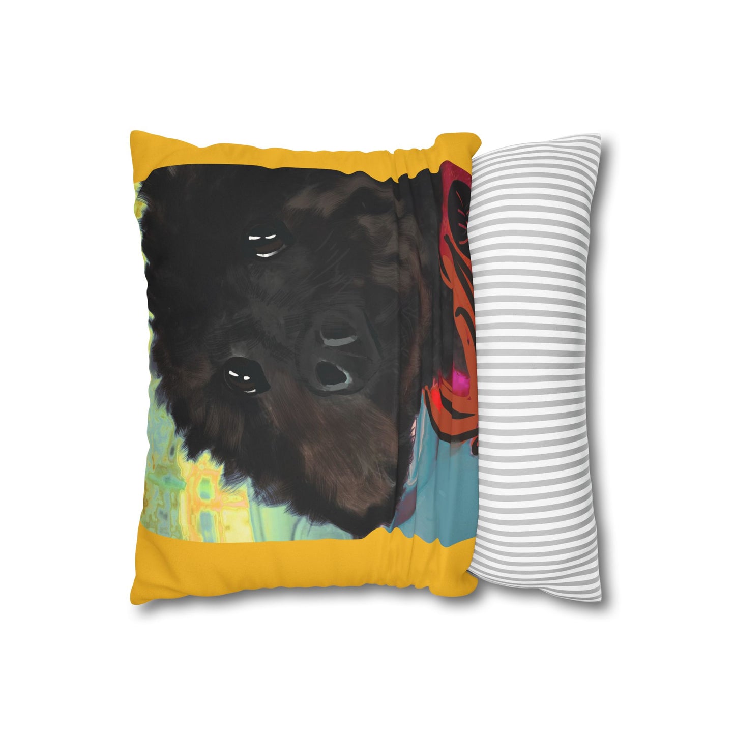 COAL Pillowcase - Modern Art Portrait Watercolour Design