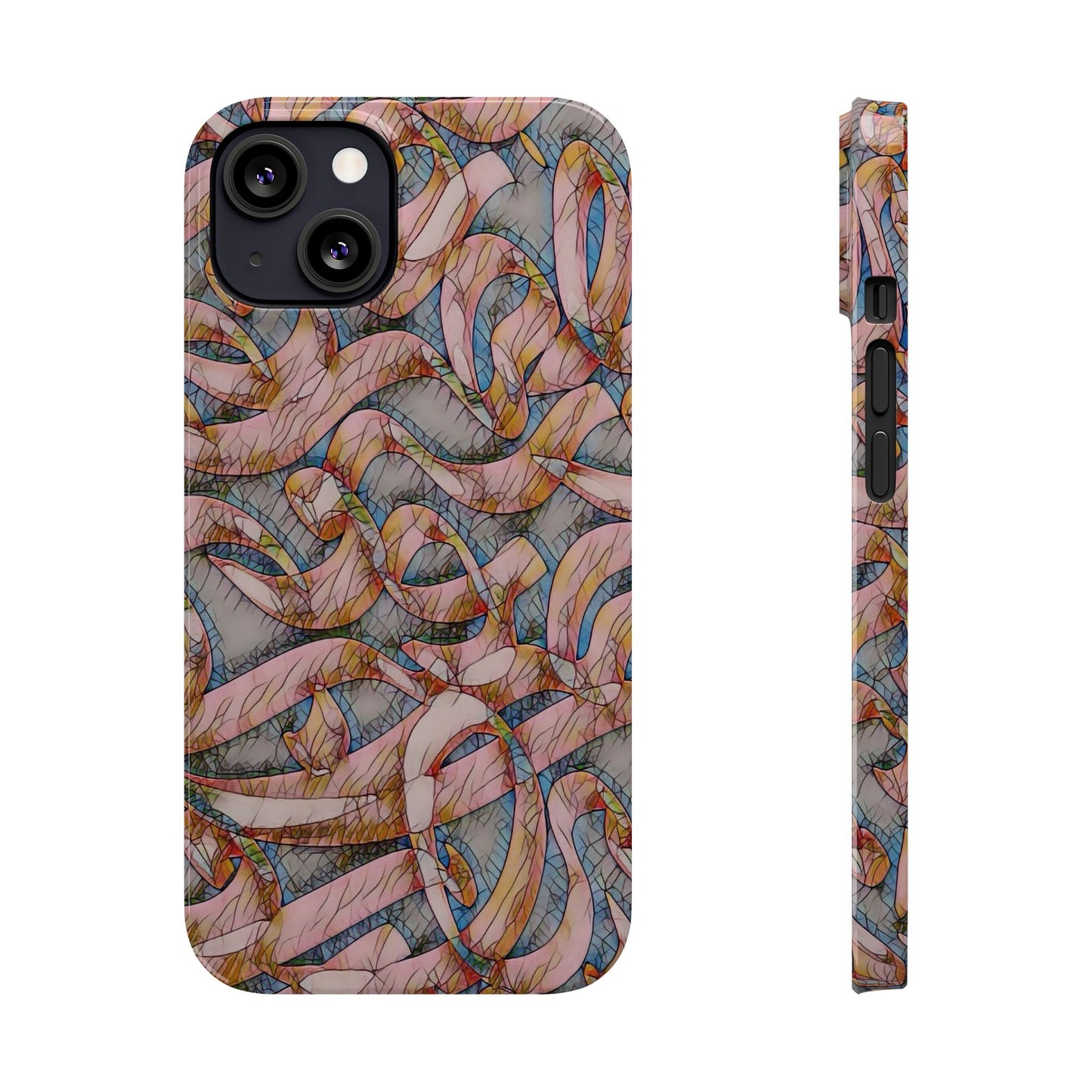 ' Modern Art Slim Phone Case -LOVE I-