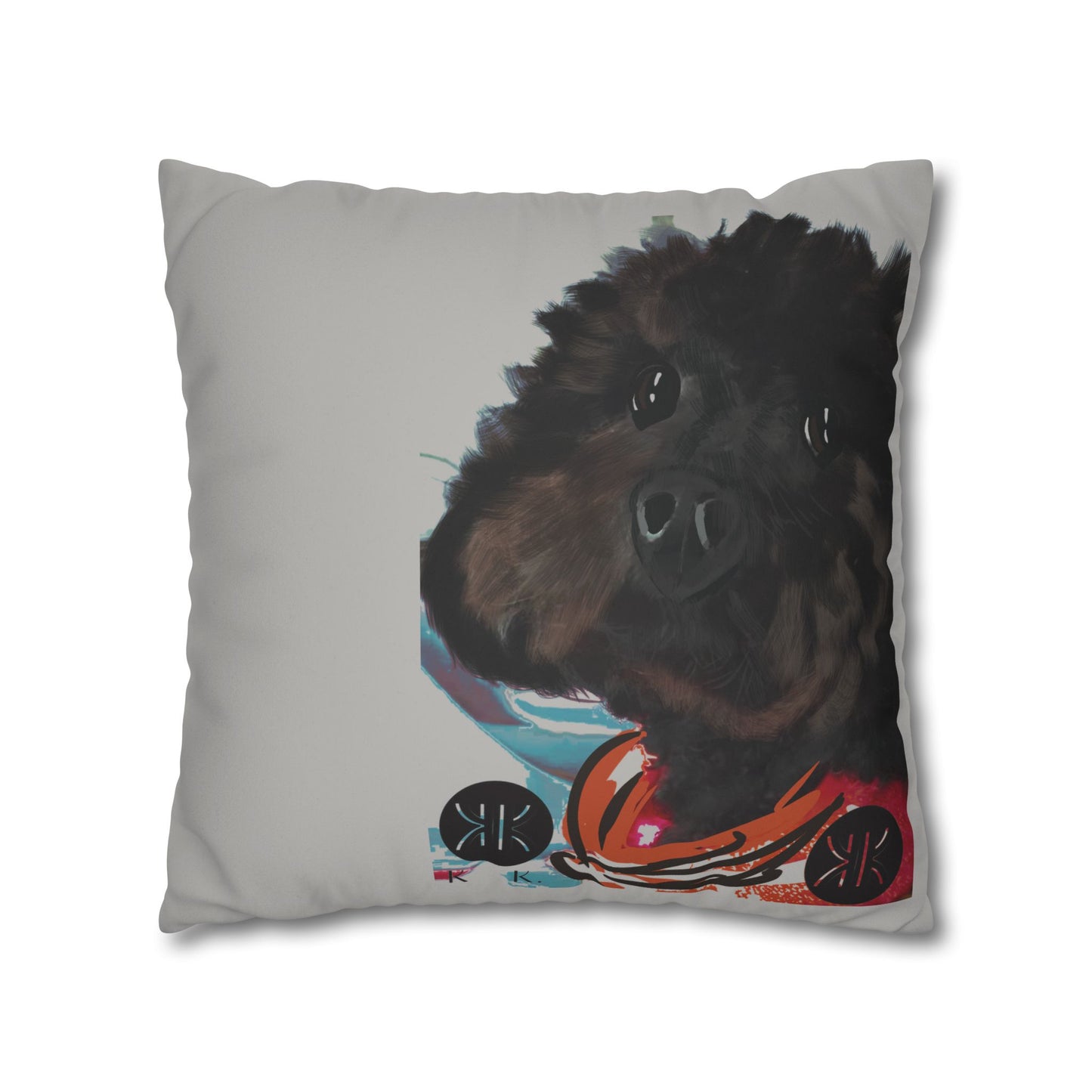 COAL Pillowcase - Modern Art Portrait Watercolour Design