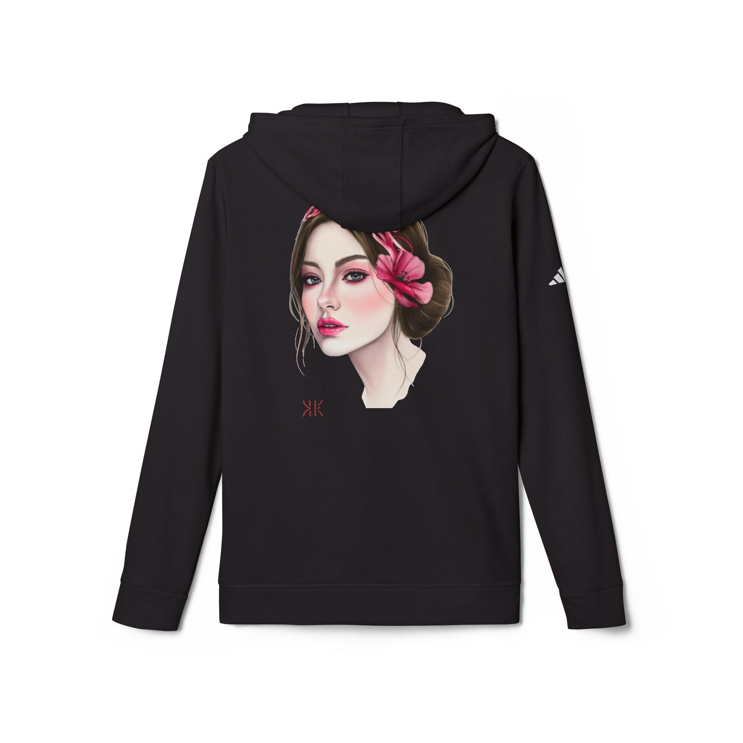 Kalli K X Adidas Unisex Fleece Hoodie- calligraphy headband