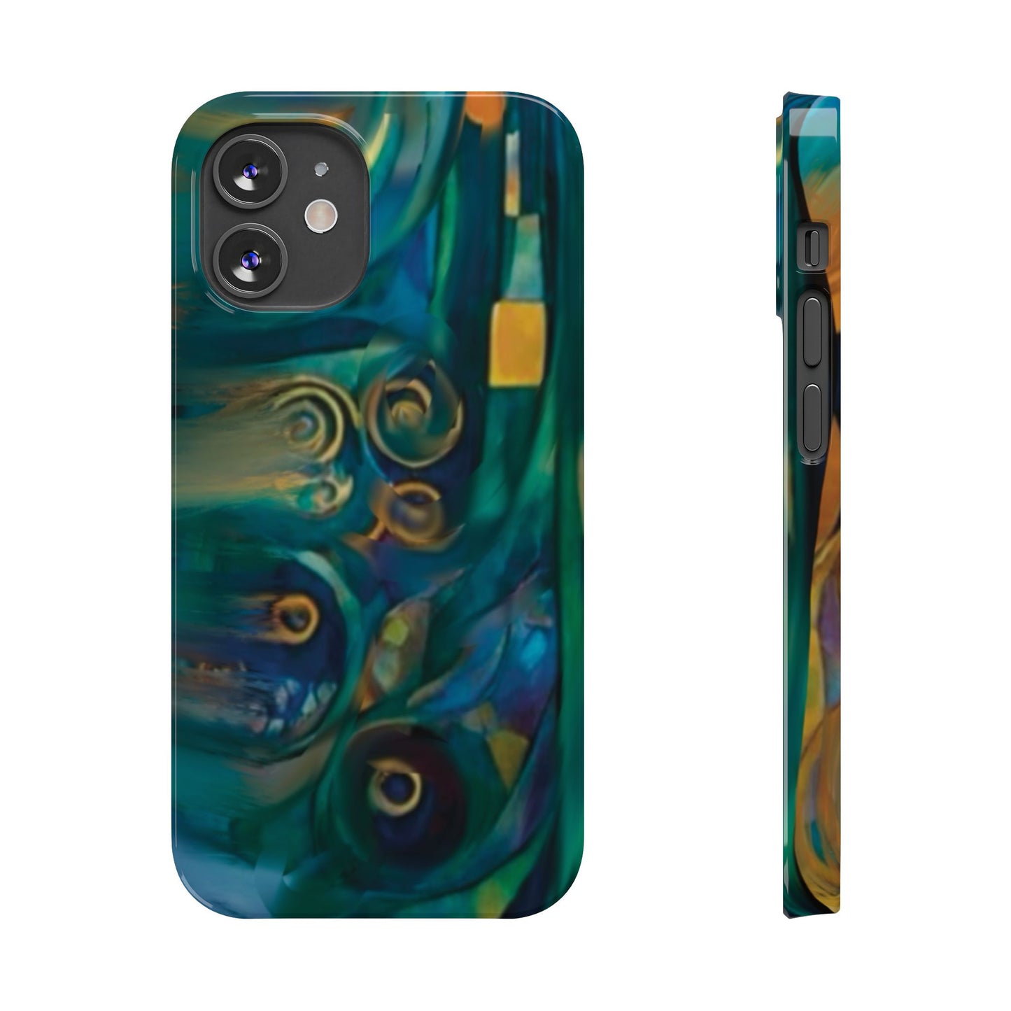 ' Modern Art Slim Phone Case -LOVE I-