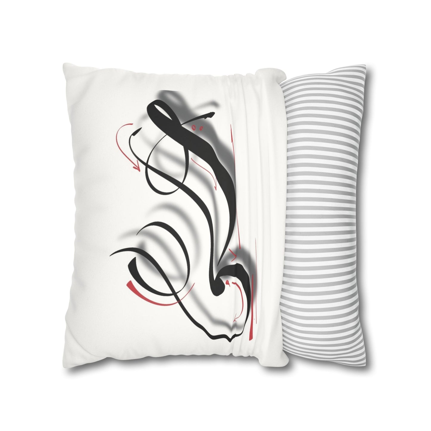 Square Pillowcase - Persian Calligraphy, Modern Handwriting Design