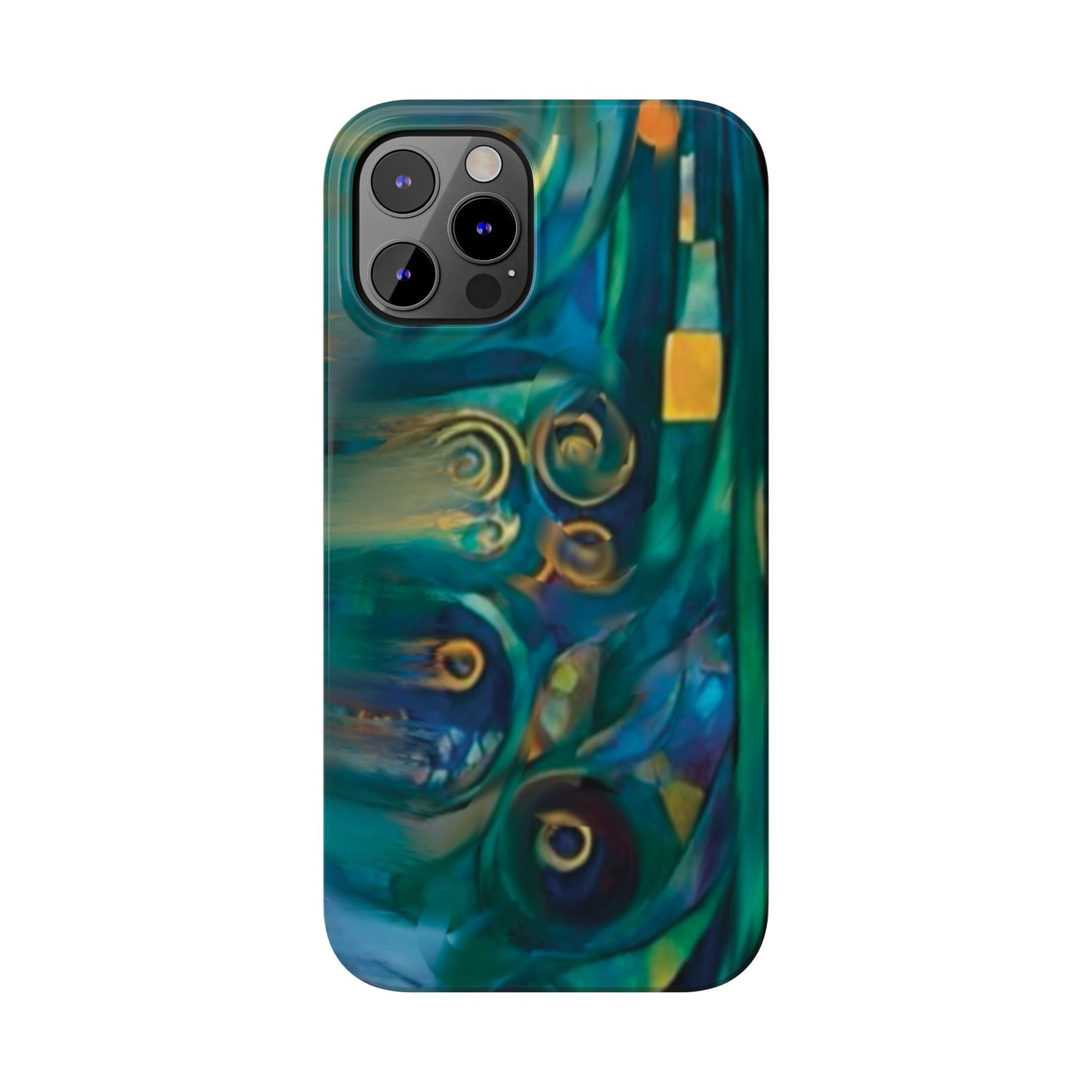 ' Modern Art Slim Phone Case -LOVE I-