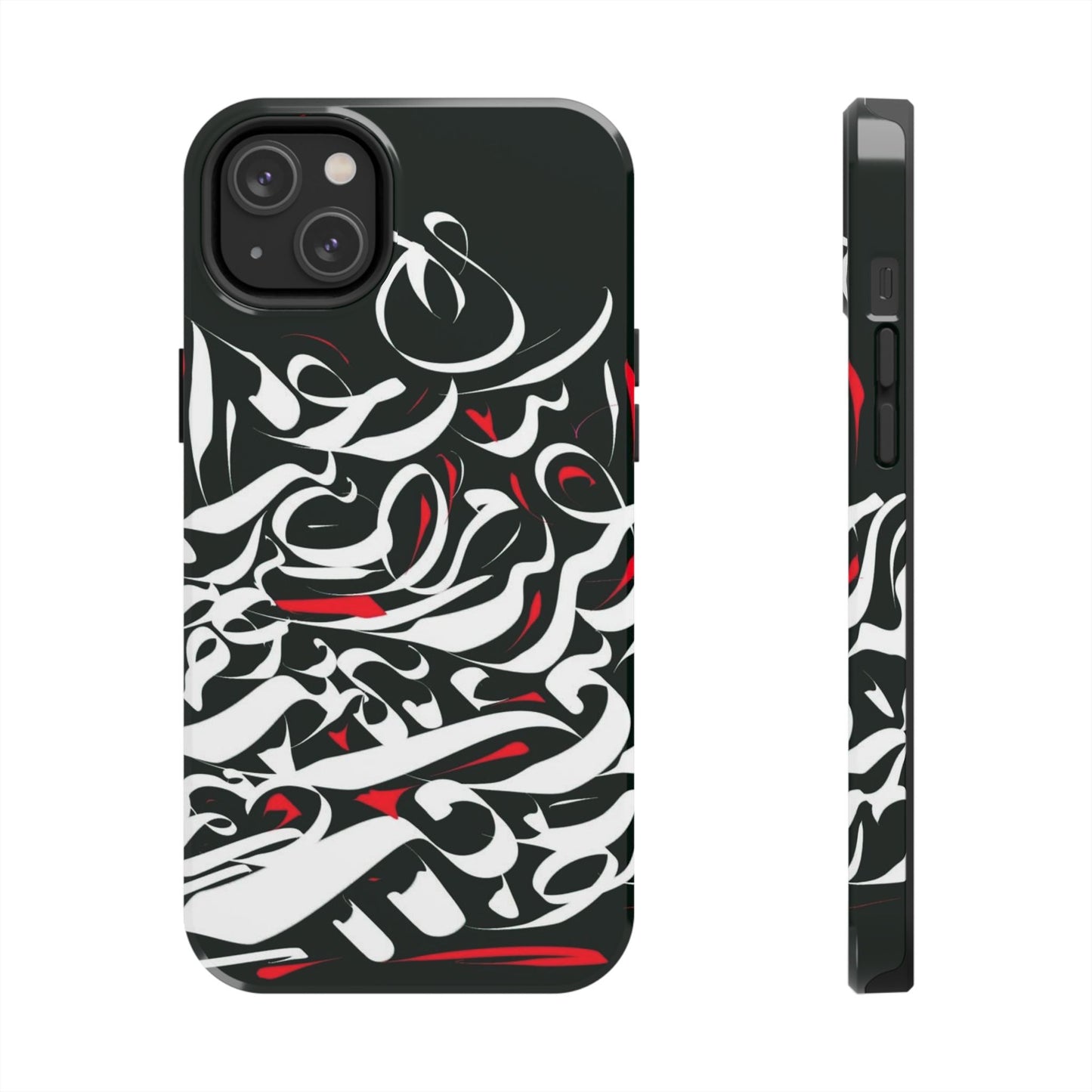 Phone Case Calligraphy Red Black White Tough Phone Case