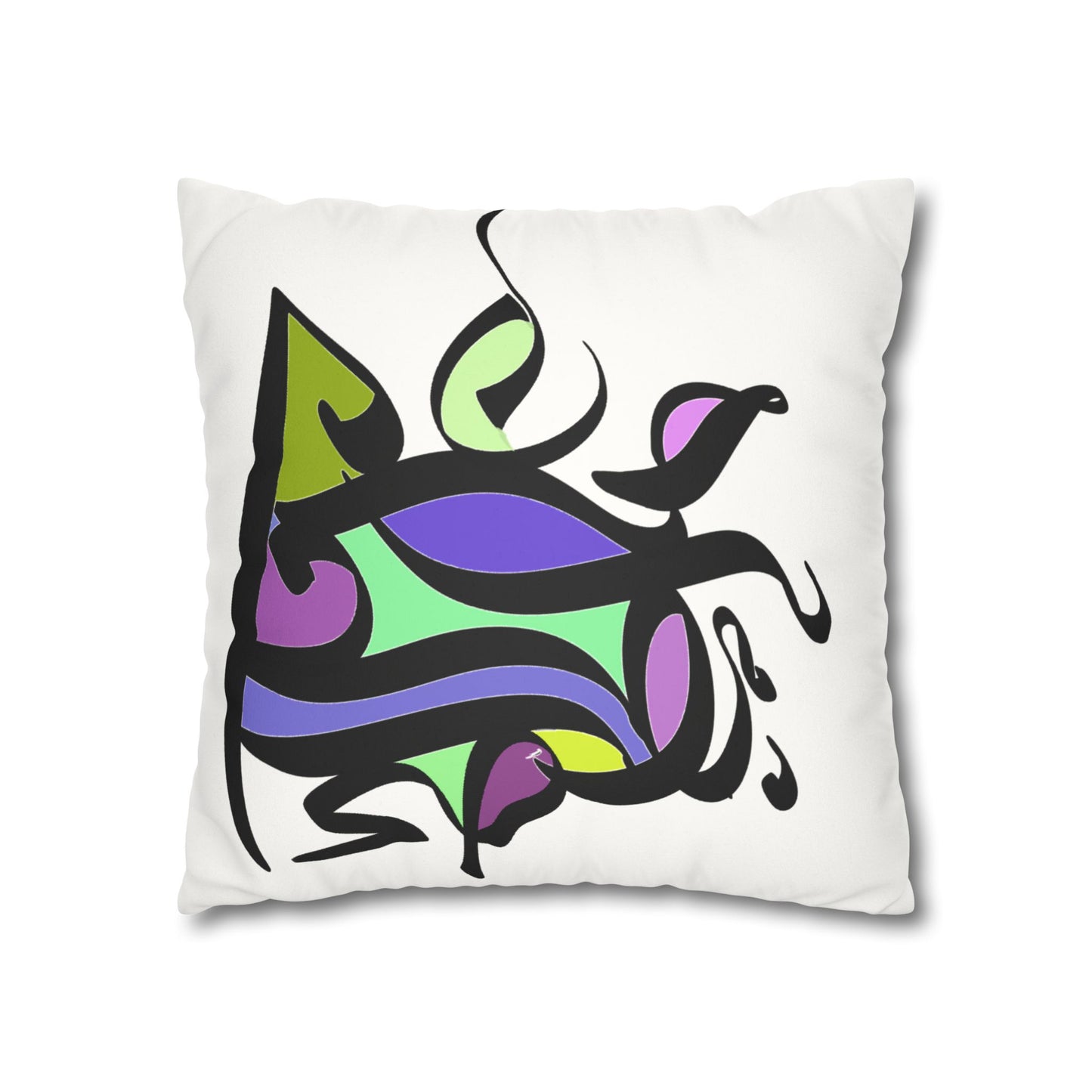 Square Pillowcase - Persian Calligraphy, Modern Handwriting Design