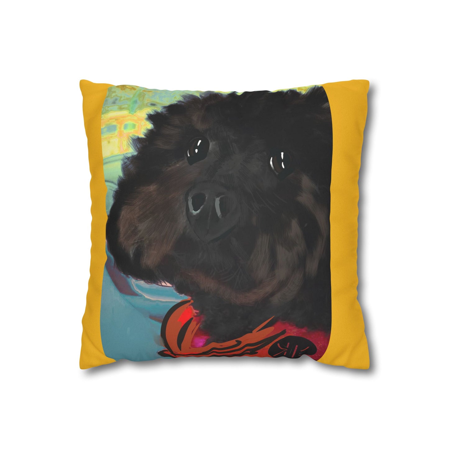 COAL Pillowcase - Modern Art Portrait Watercolour Design