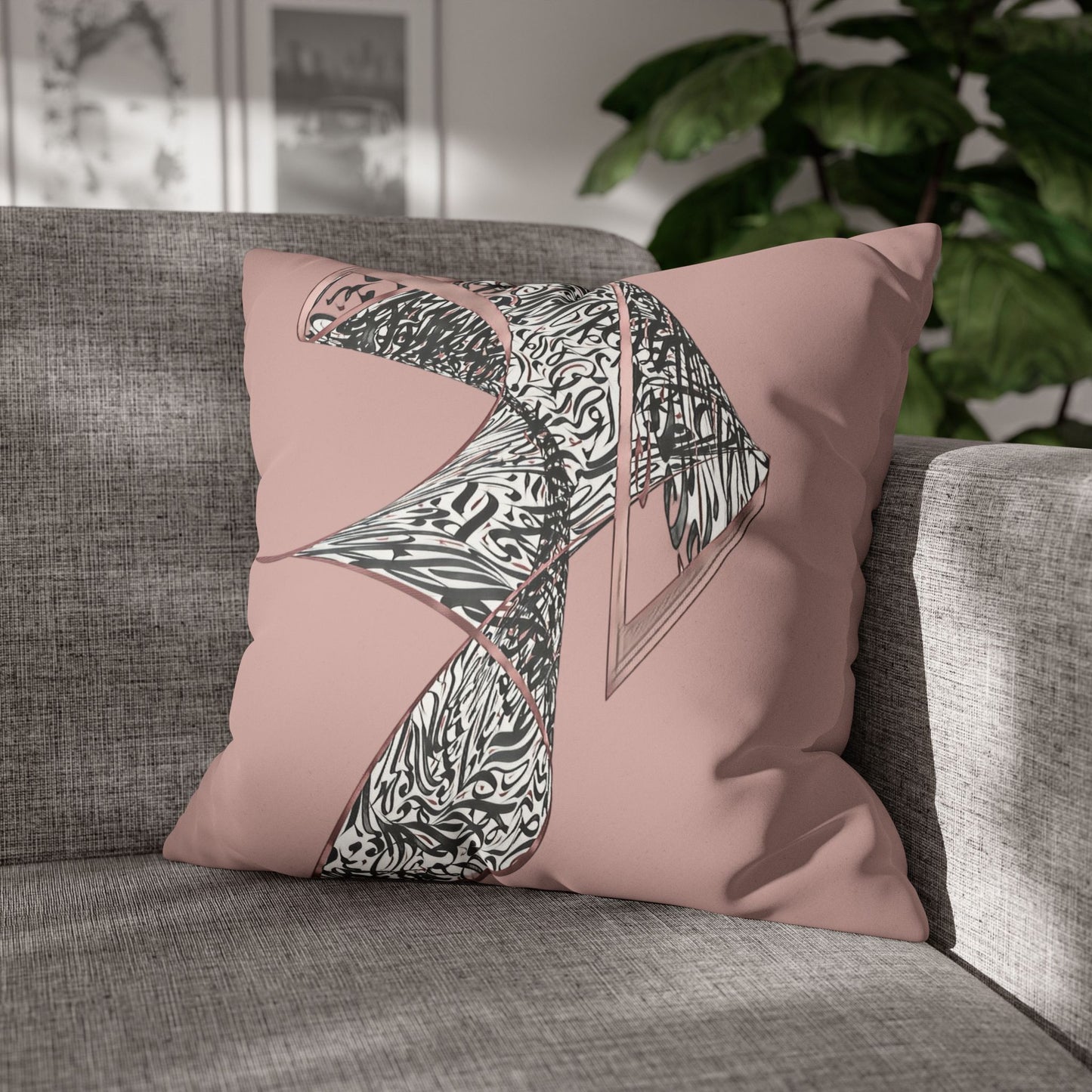 Kalli K Pillowcase - Modern Calligraphy Design