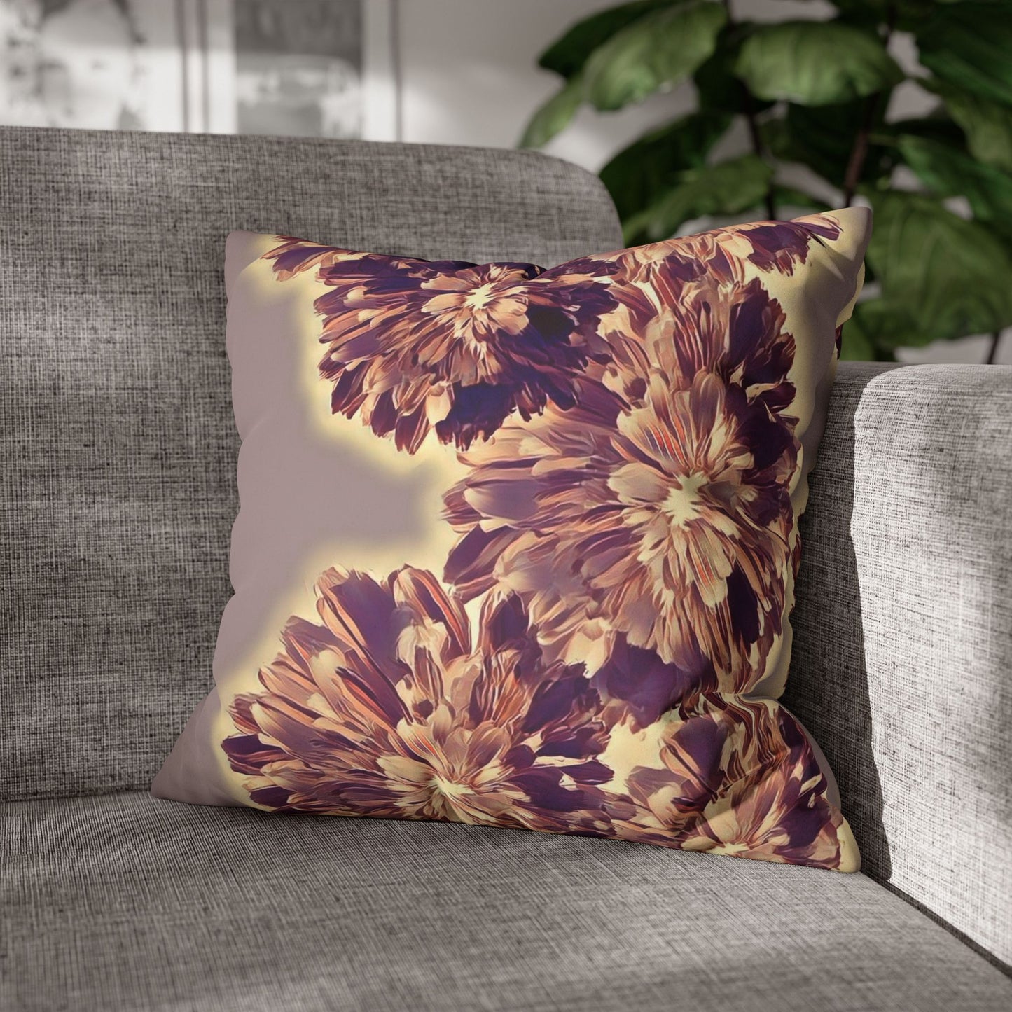 Copy of Modern Digital Painting ' Faux Suede Pillowcase - Home Design