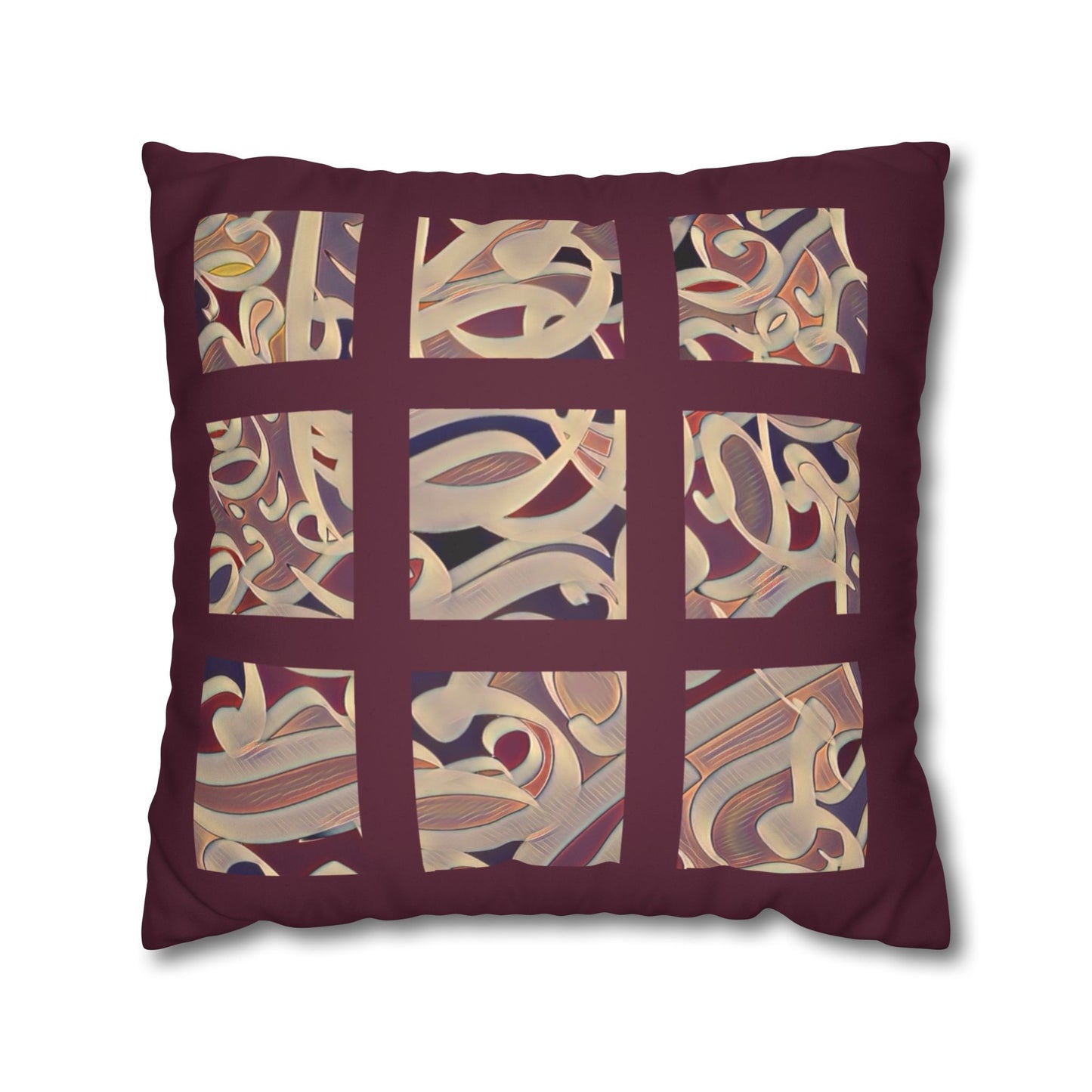 Copy of Copy of Square Pillowcase - Persian Calligraphy, Modern Handwriting Design