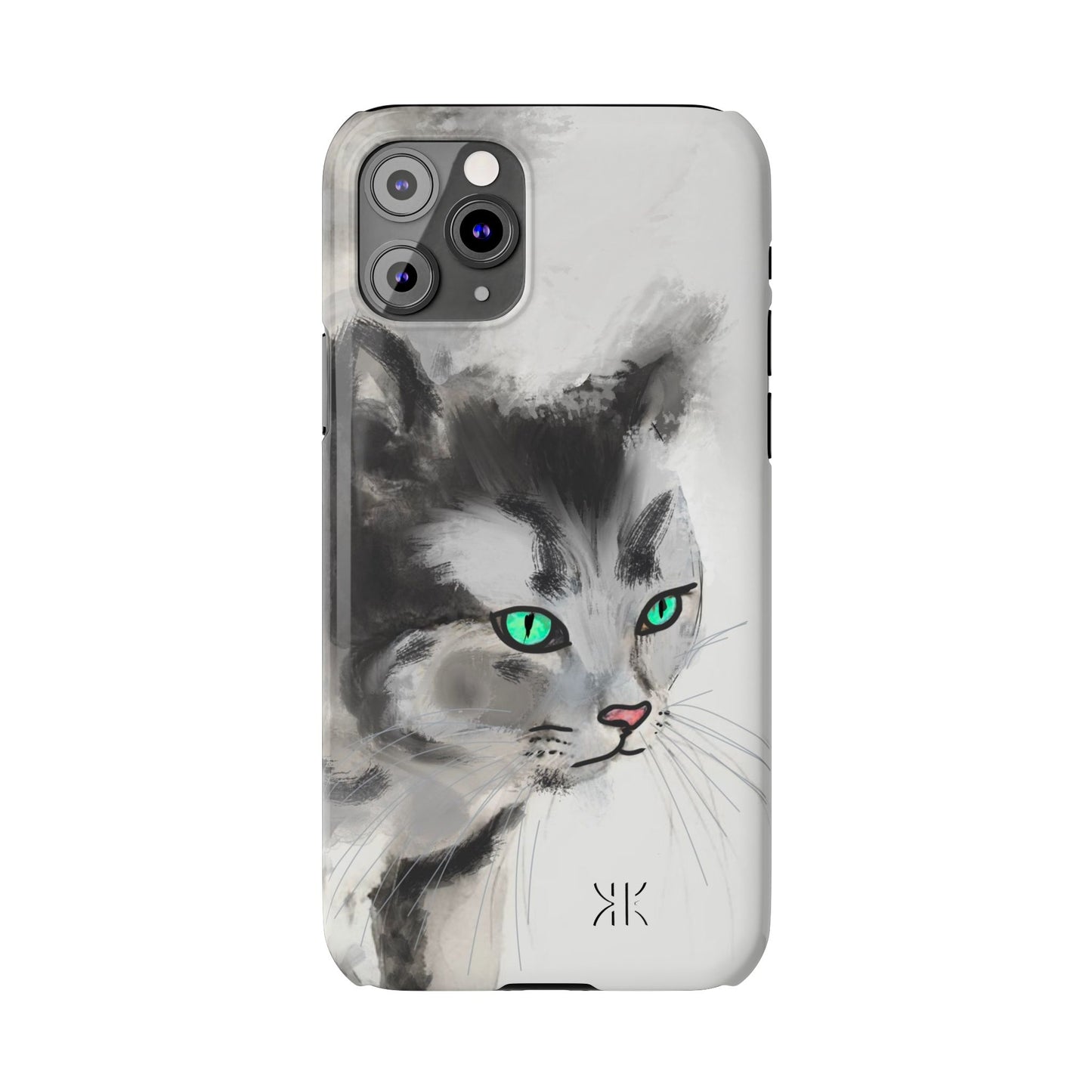 Modern Art Ink water painting Slim Phone Case