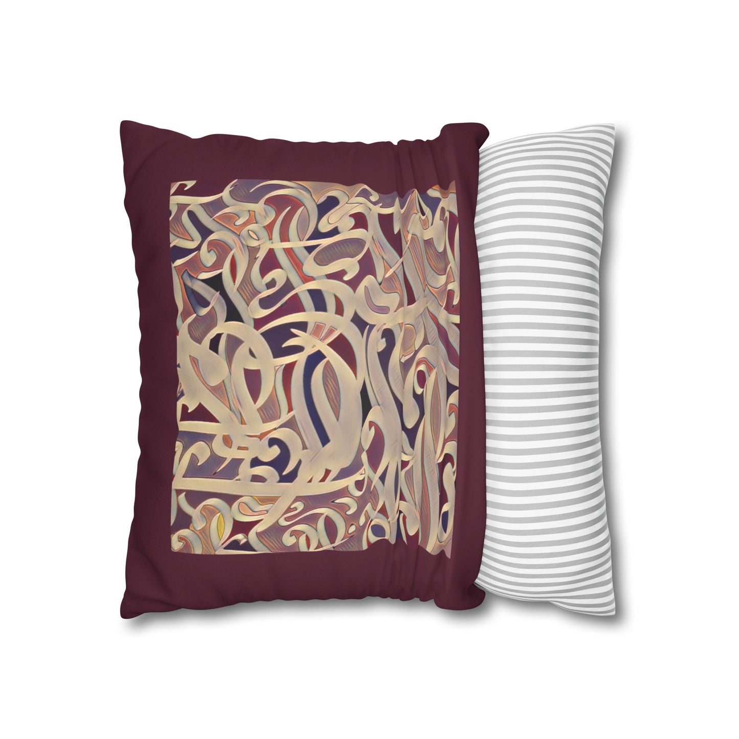 Copy of Square Pillowcase - Persian Calligraphy, Modern Handwriting Design