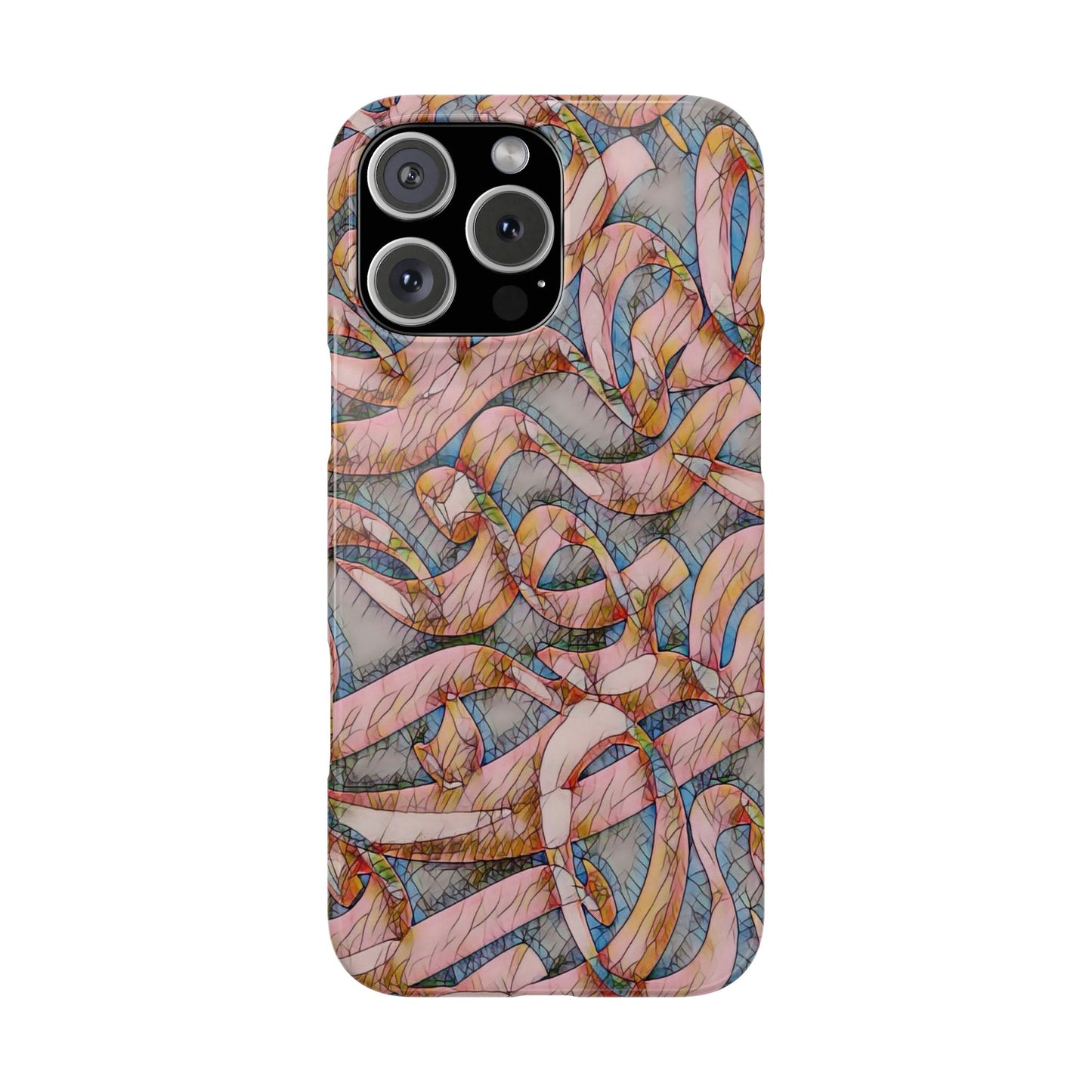 ' Modern Art Slim Phone Case -LOVE I-