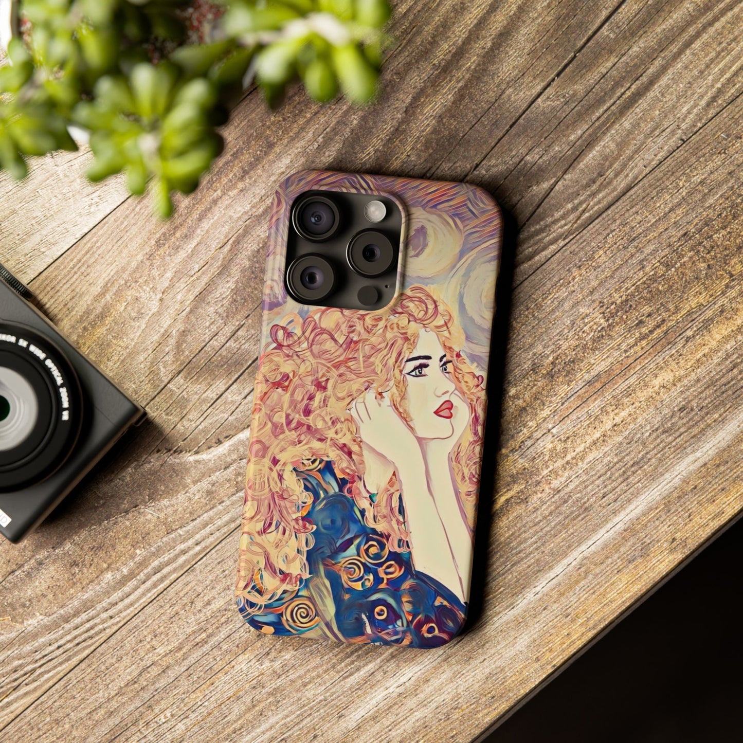 ' Modern Art Slim Phone Case -LOVE,