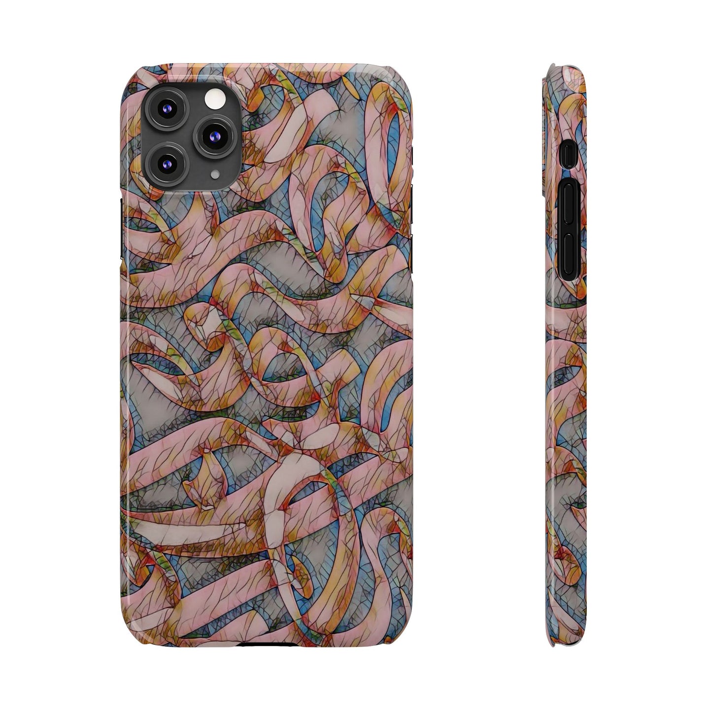 ' Modern Art Slim Phone Case -LOVE I-