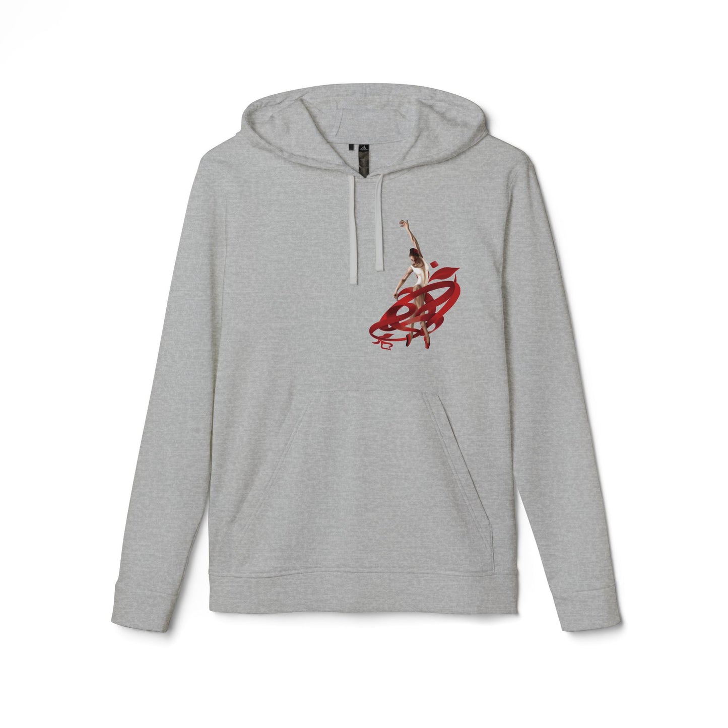 Kalli K X Adidas Unisex Fleece Hoodie- Ballerina and ribbon