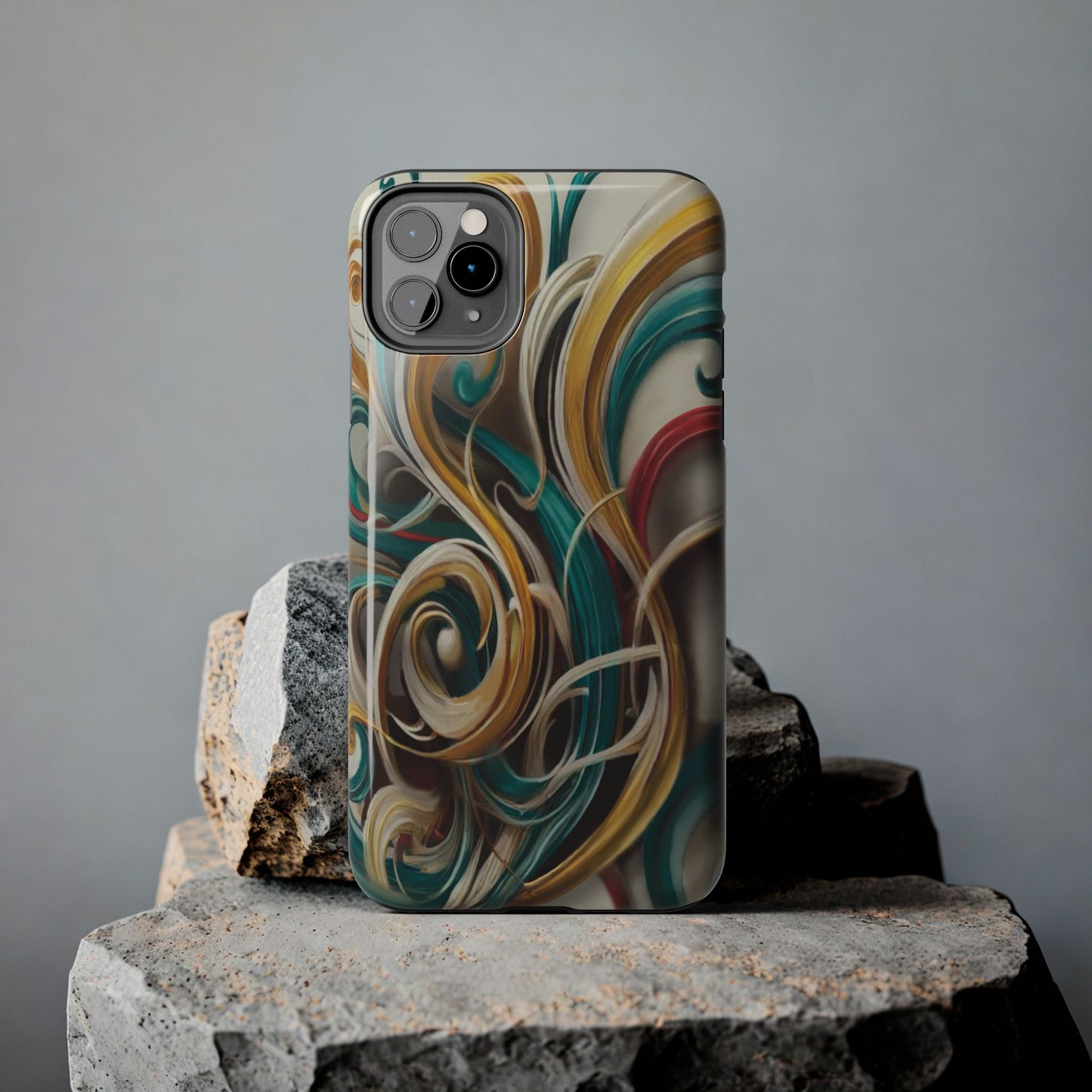 Marble Abstract Phone Case Calligraphy