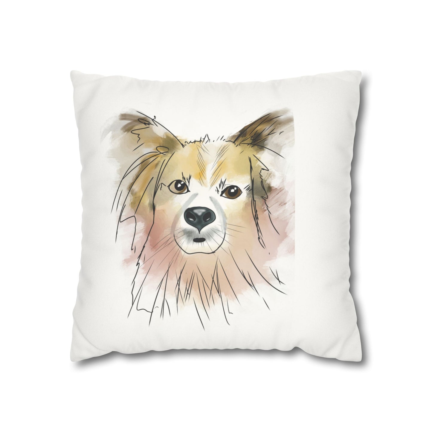 Puppy Faux Suede Pillowcase - Pet Home Design
